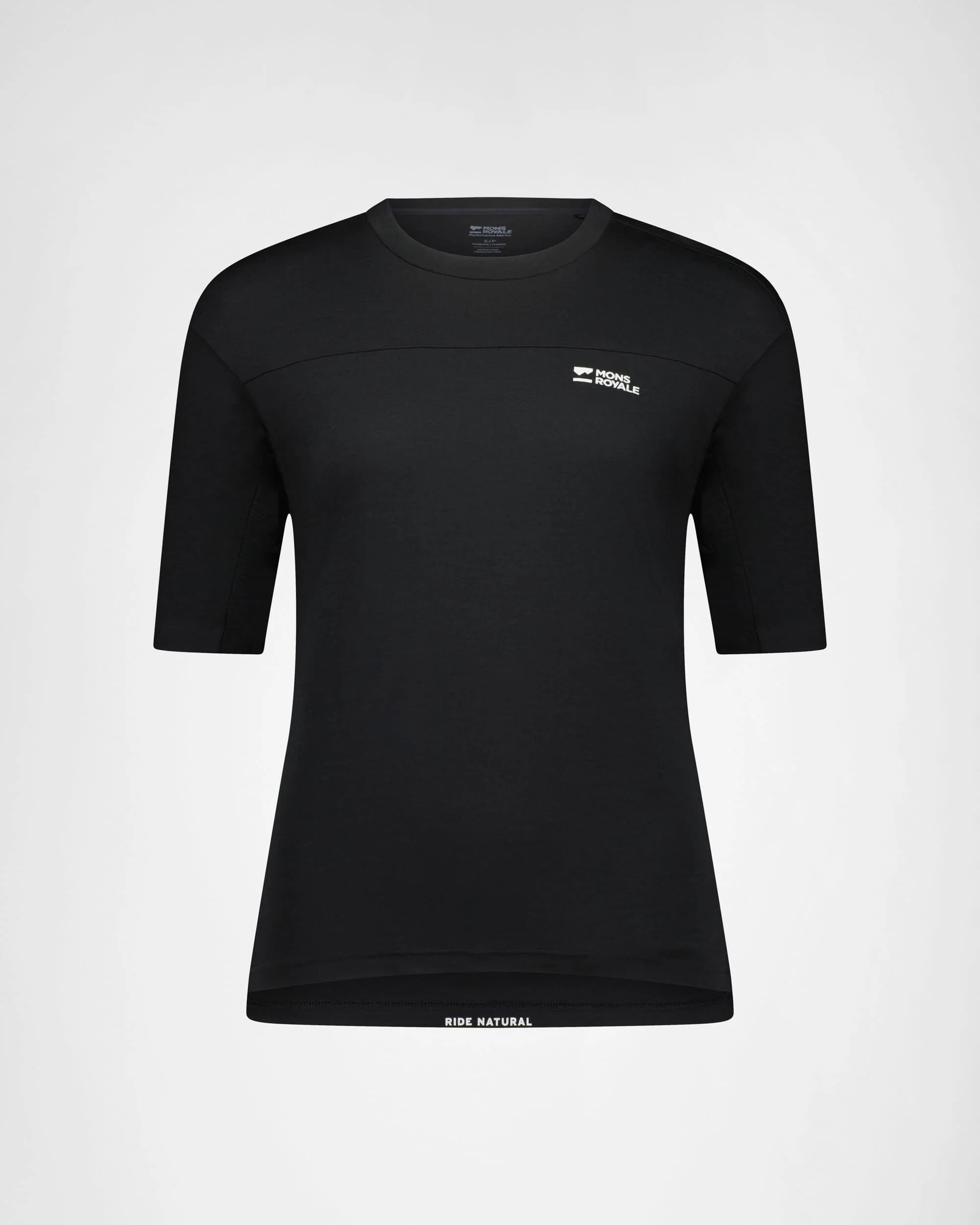 Diversion Merino Bike Jersey Short Sleeve - Black | Women's Bike Jersey - Image 7