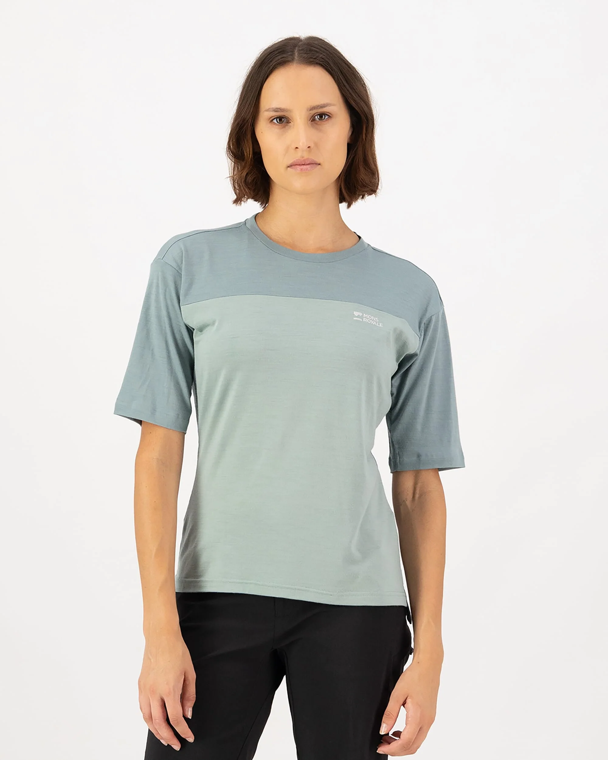 Diversion Merino Bike Jersey Short Sleeve - Dew / Desert Sage