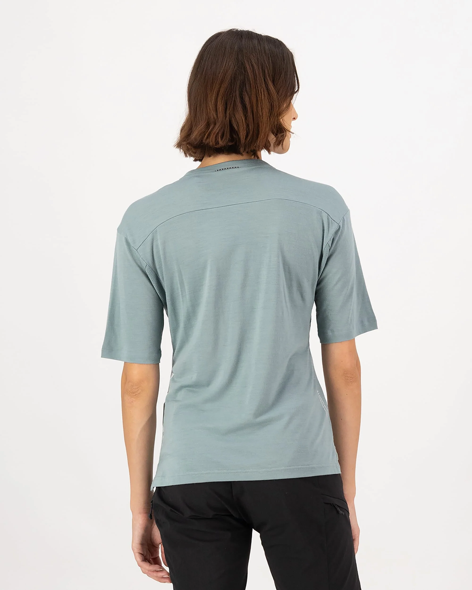 Diversion Merino Bike Jersey Short Sleeve - Dew / Desert Sage - Image 2