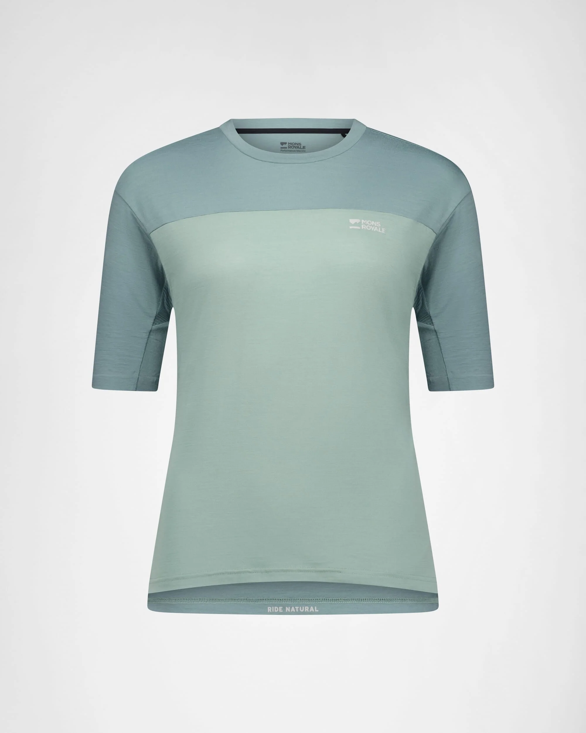 Diversion Merino Bike Jersey Short Sleeve - Dew / Desert Sage - Image 5
