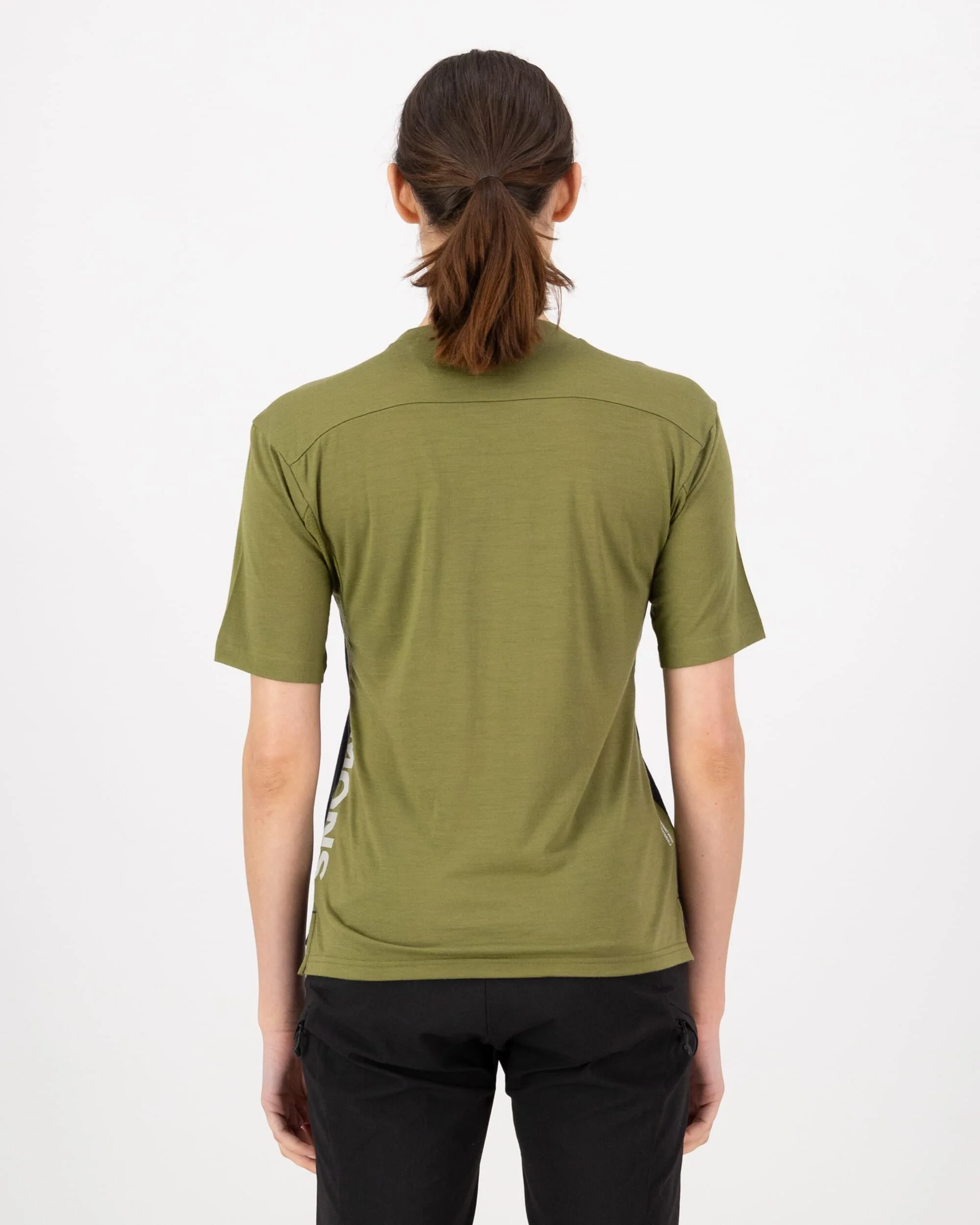 Diversion Merino Bike Jersey Short Sleeve - Fern / 9 Iron | Women's Bike Jersey - Image 2