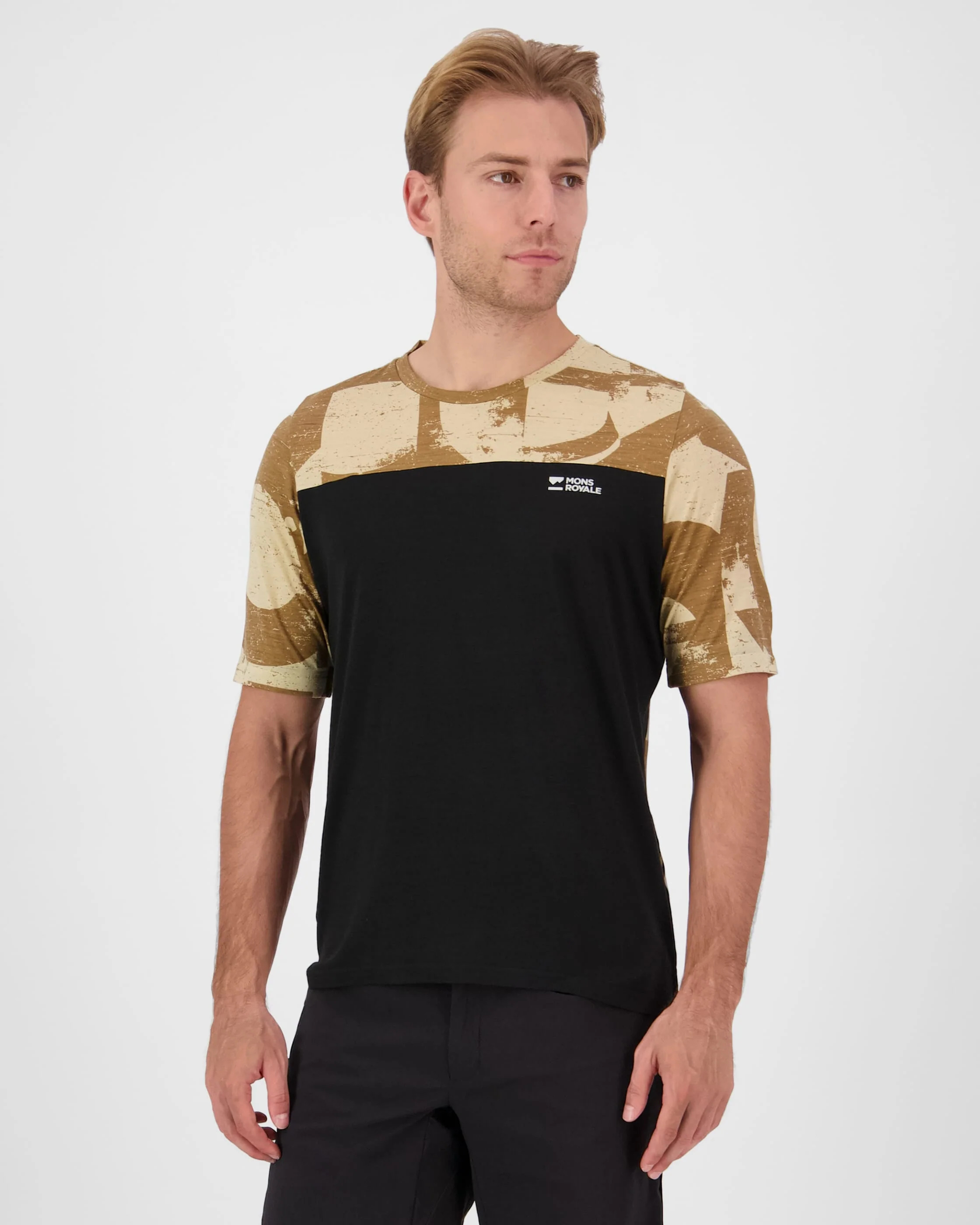 Diversion Merino Bike Jersey Short Sleeve - Grunge / Black | Men's Bike Jersey