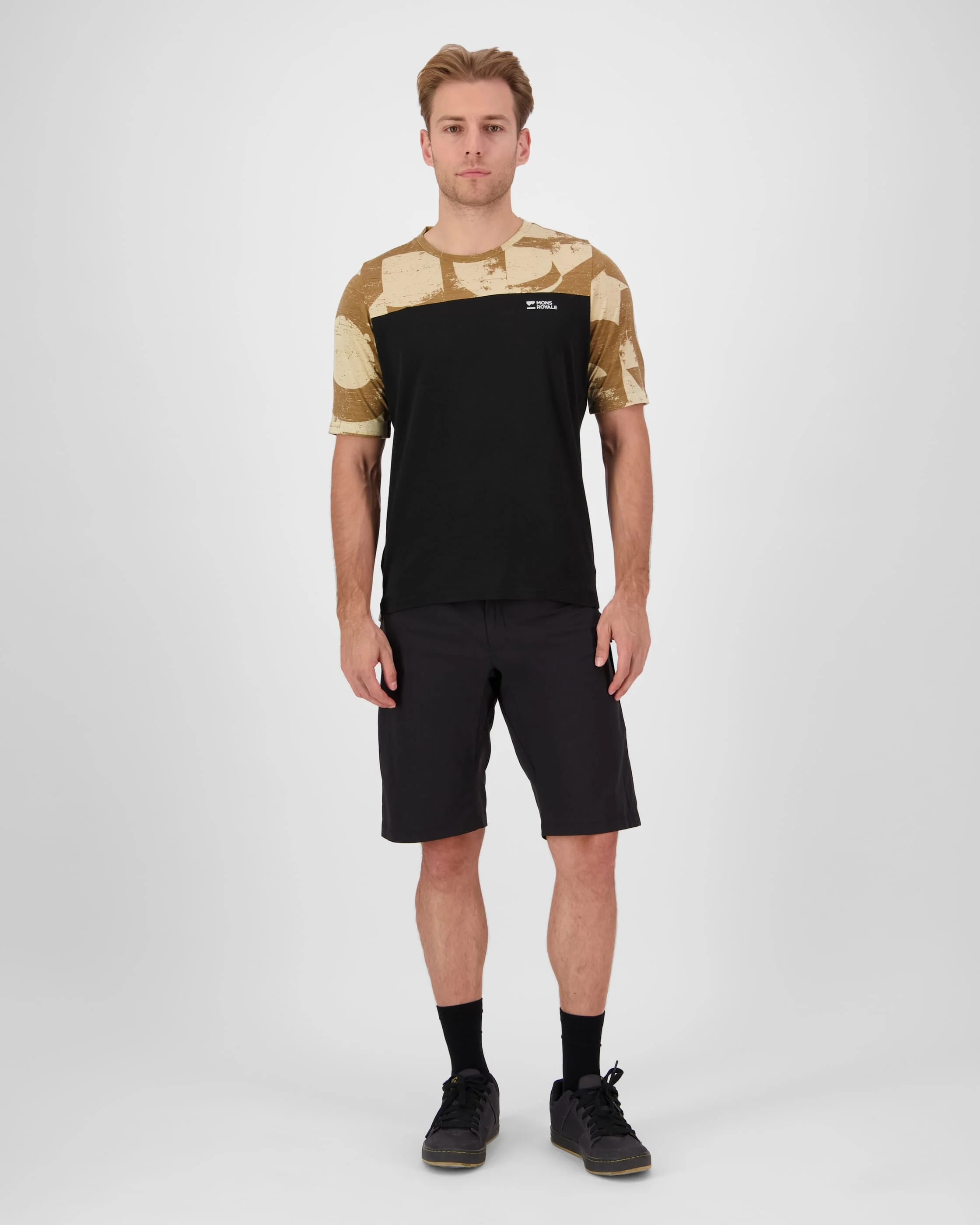 Diversion Merino Bike Jersey Short Sleeve - Grunge / Black | Men's Bike Jersey - Image 4