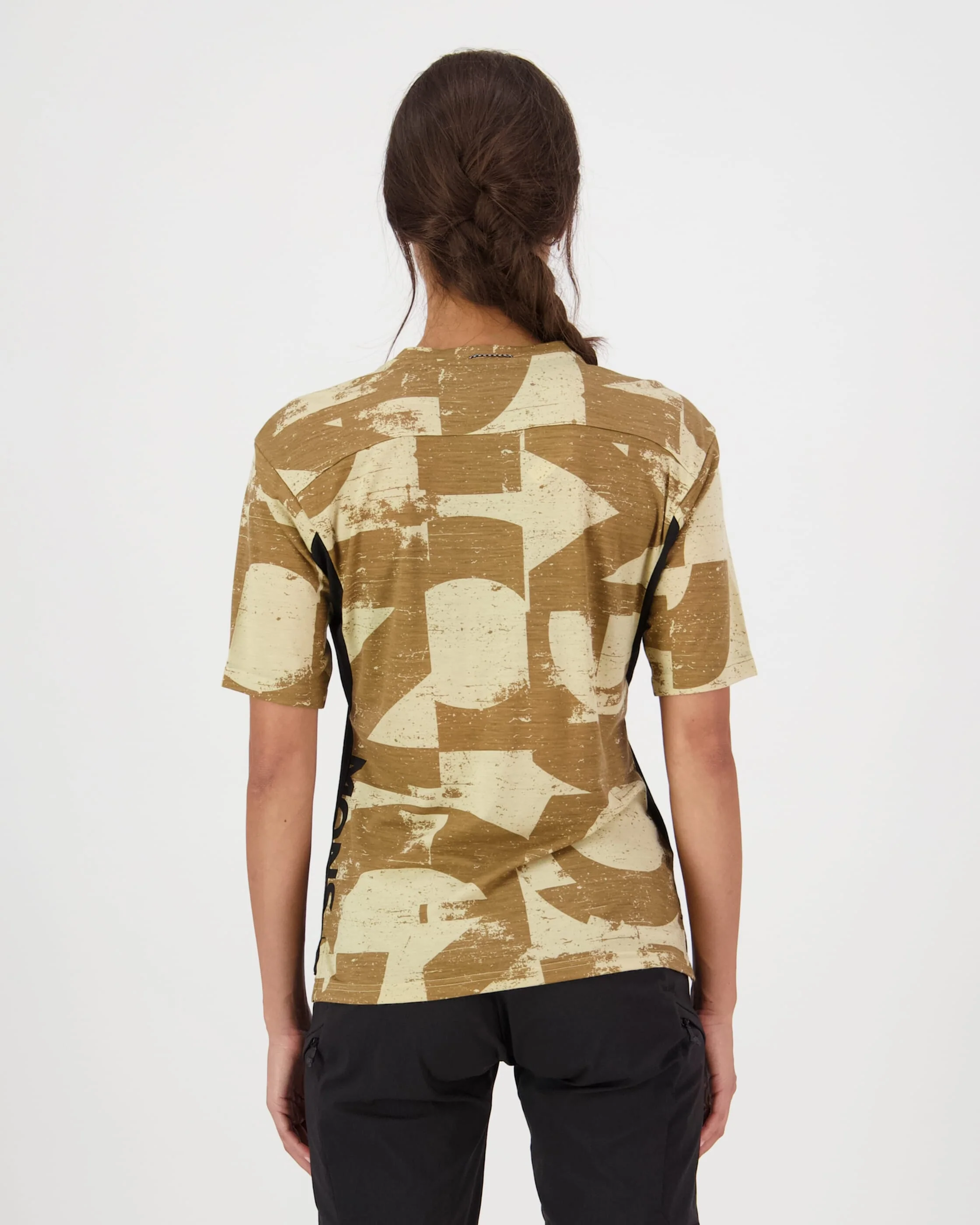 Diversion Merino Bike Jersey Short Sleeve - Grunge / Black | Women's Bike Jersey - Image 2