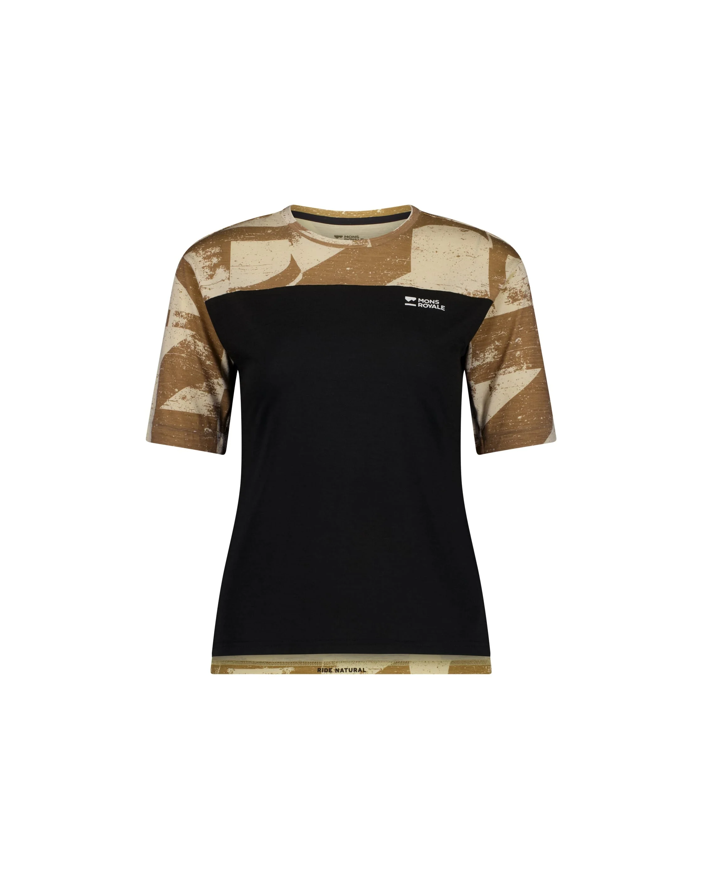 Diversion Merino Bike Jersey Short Sleeve - Grunge / Black | Women's Bike Jersey - Image 5