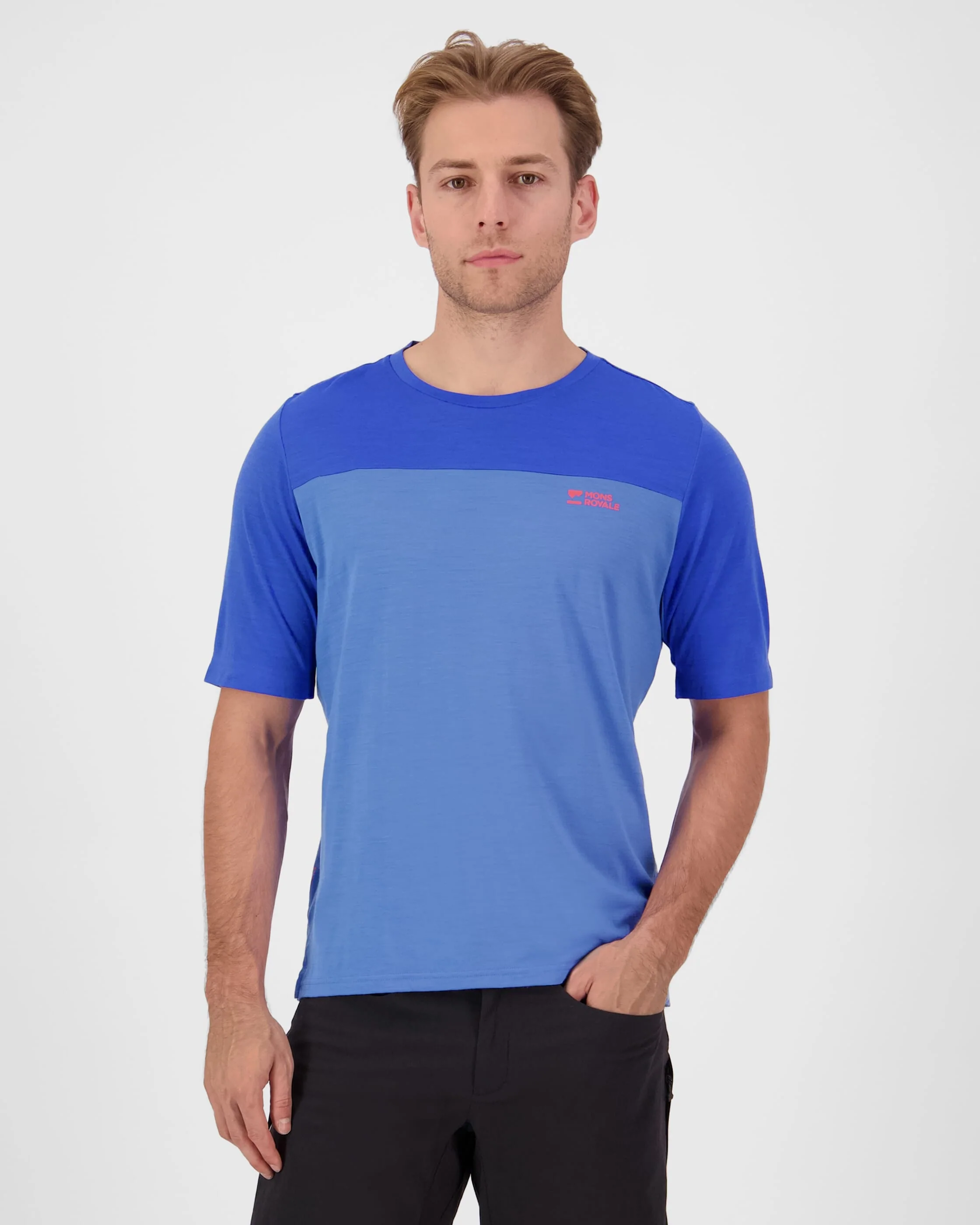 Diversion Merino Bike Jersey Short Sleeve - Ocean / Ultramarine | Men's Bike Jersey