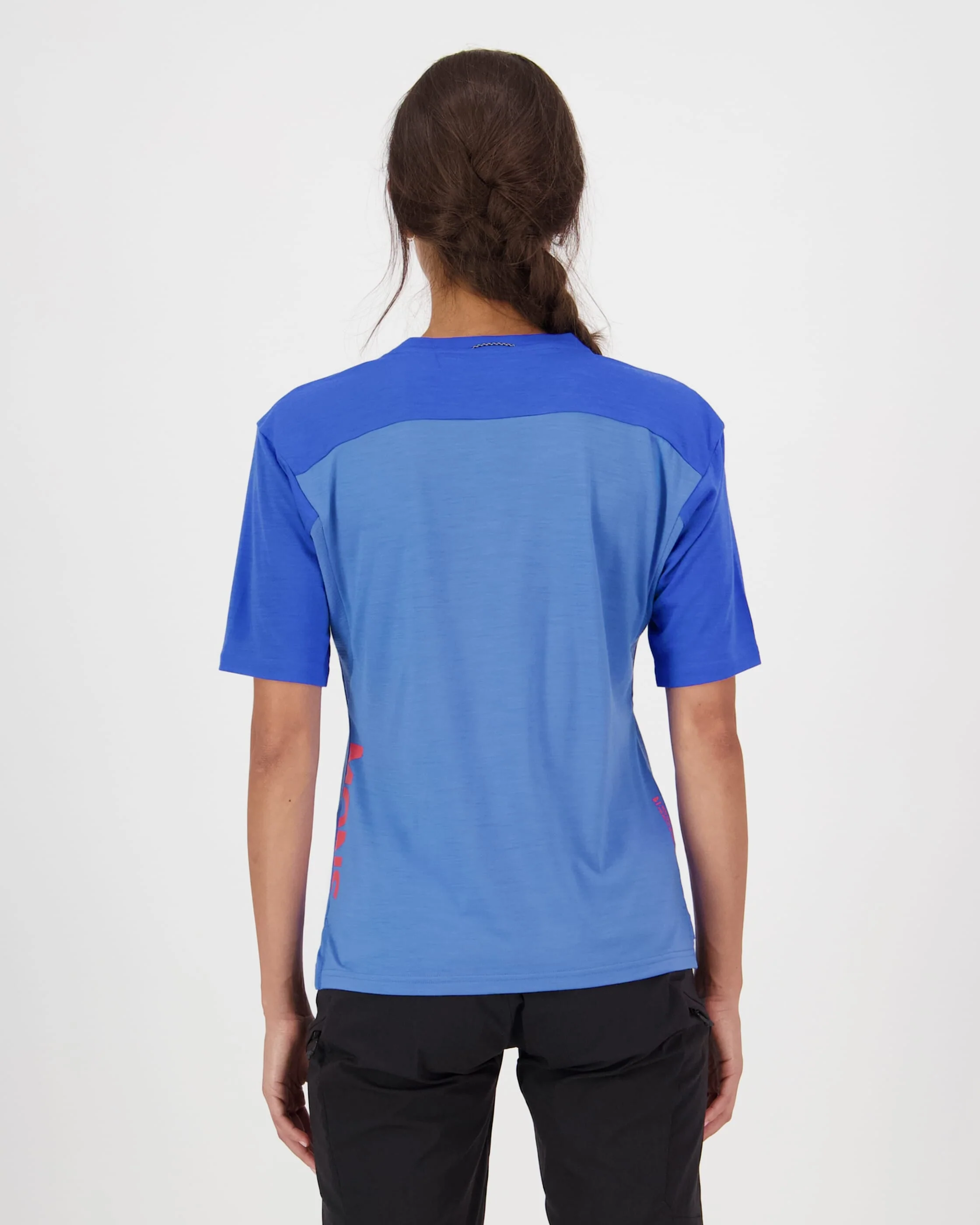 Diversion Merino Bike Jersey Short Sleeve - Ocean / Ultramarine | Women's Bike Jersey - Image 2