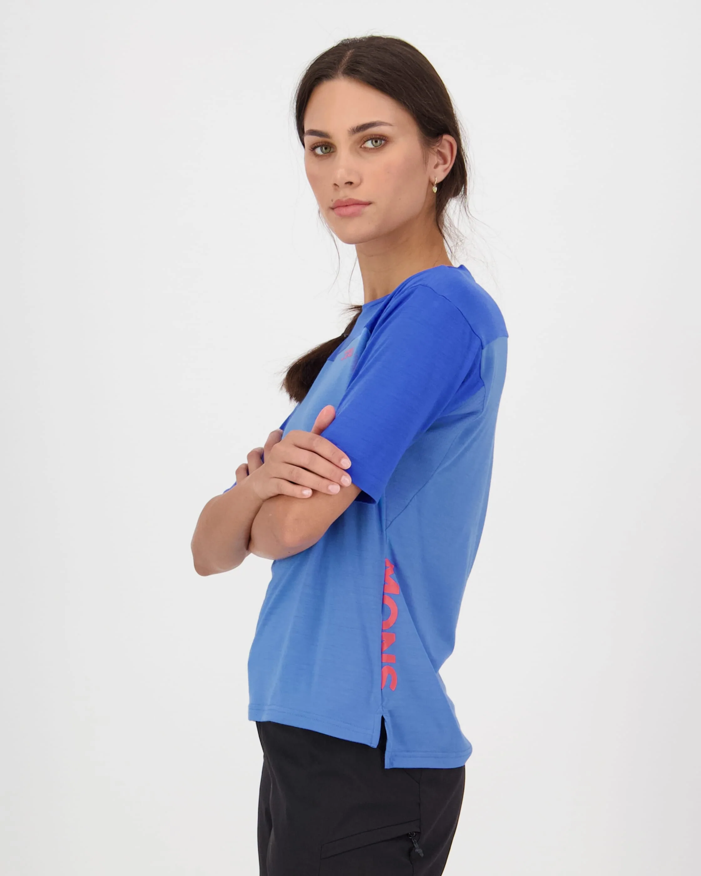 Diversion Merino Bike Jersey Short Sleeve - Ocean / Ultramarine | Women's Bike Jersey - Image 4