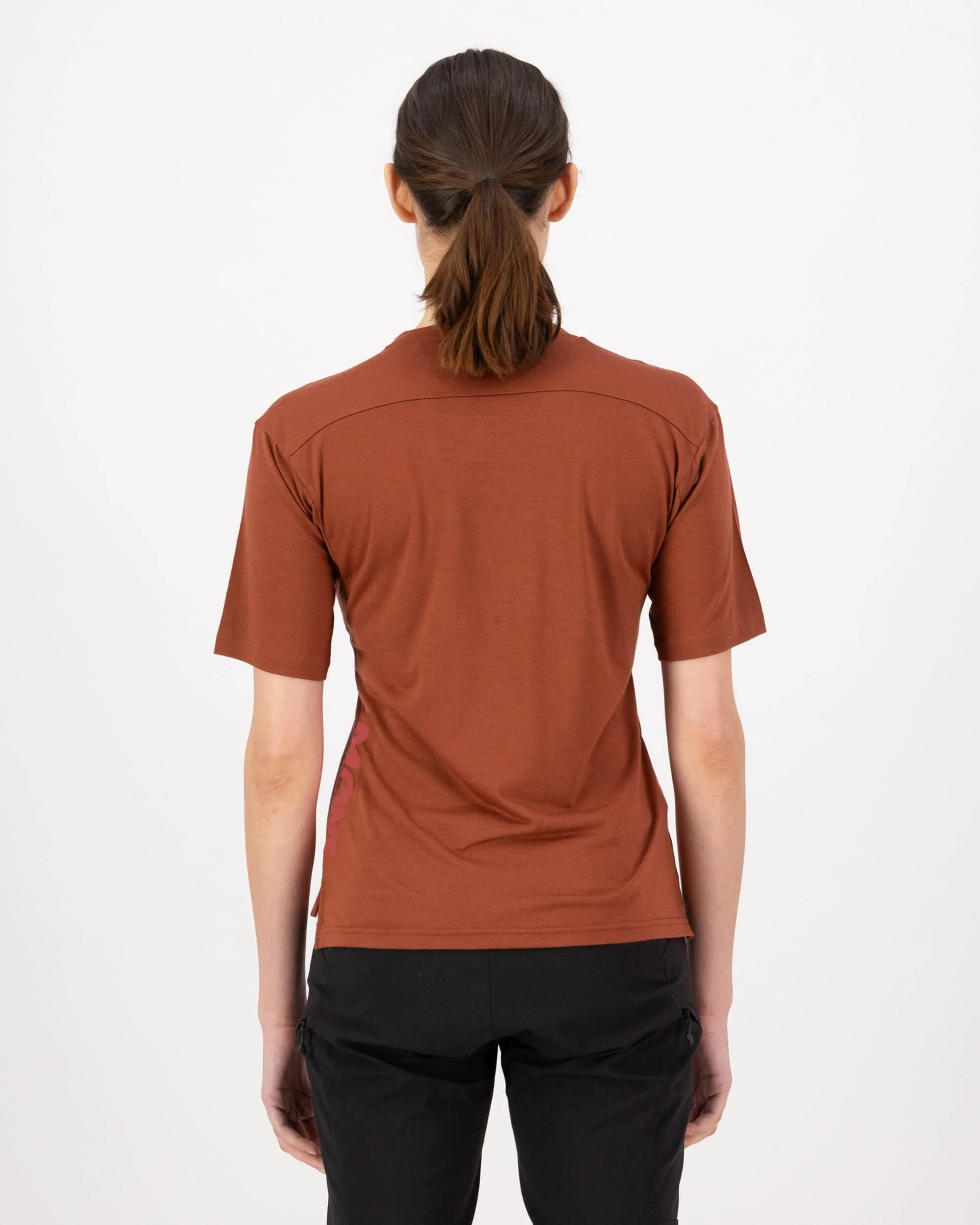 Diversion Merino Bike Jersey Short Sleeve - Sienna | Women's Bike Jersey - Image 2