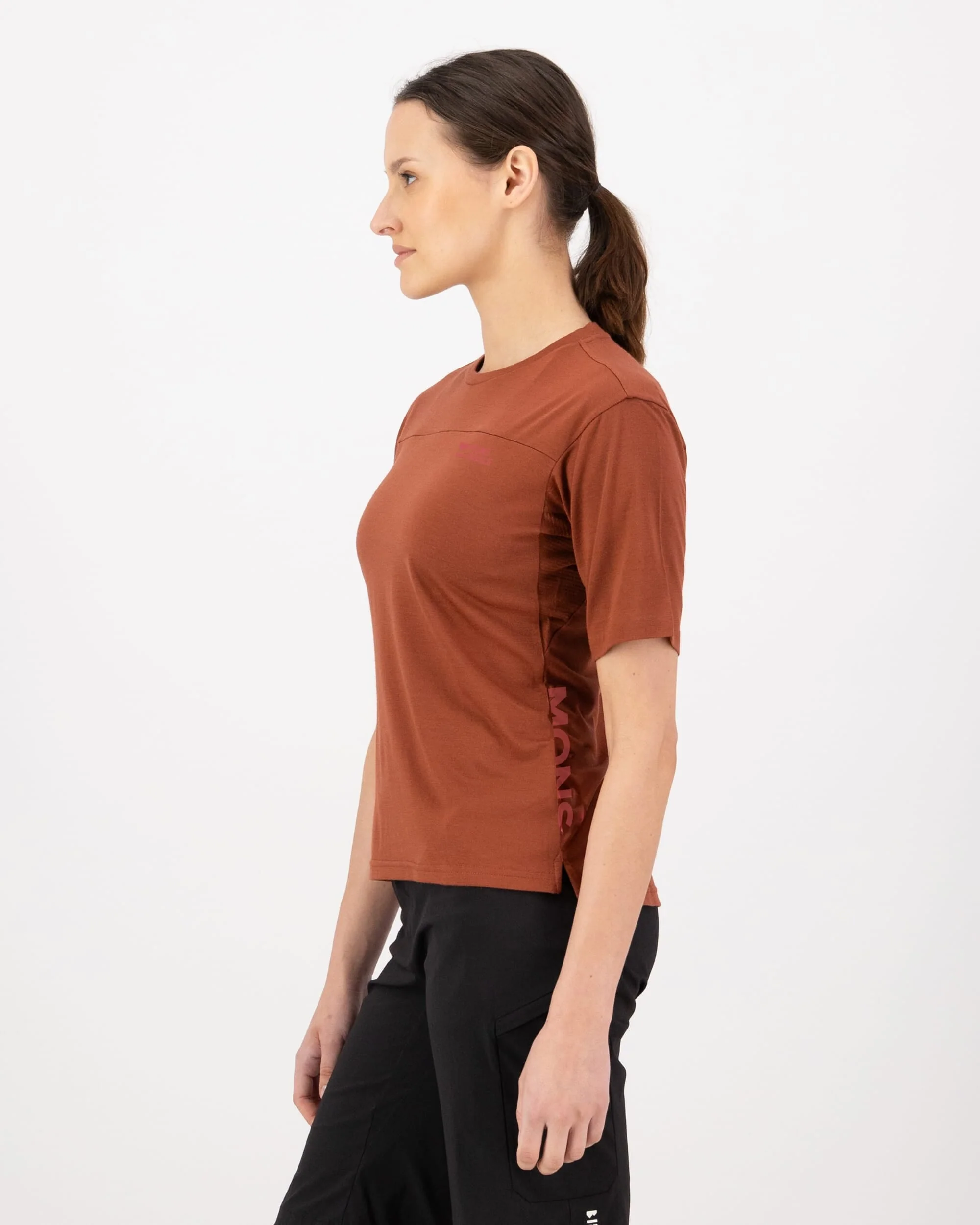 Diversion Merino Bike Jersey Short Sleeve - Sienna | Women's Bike Jersey - Image 3