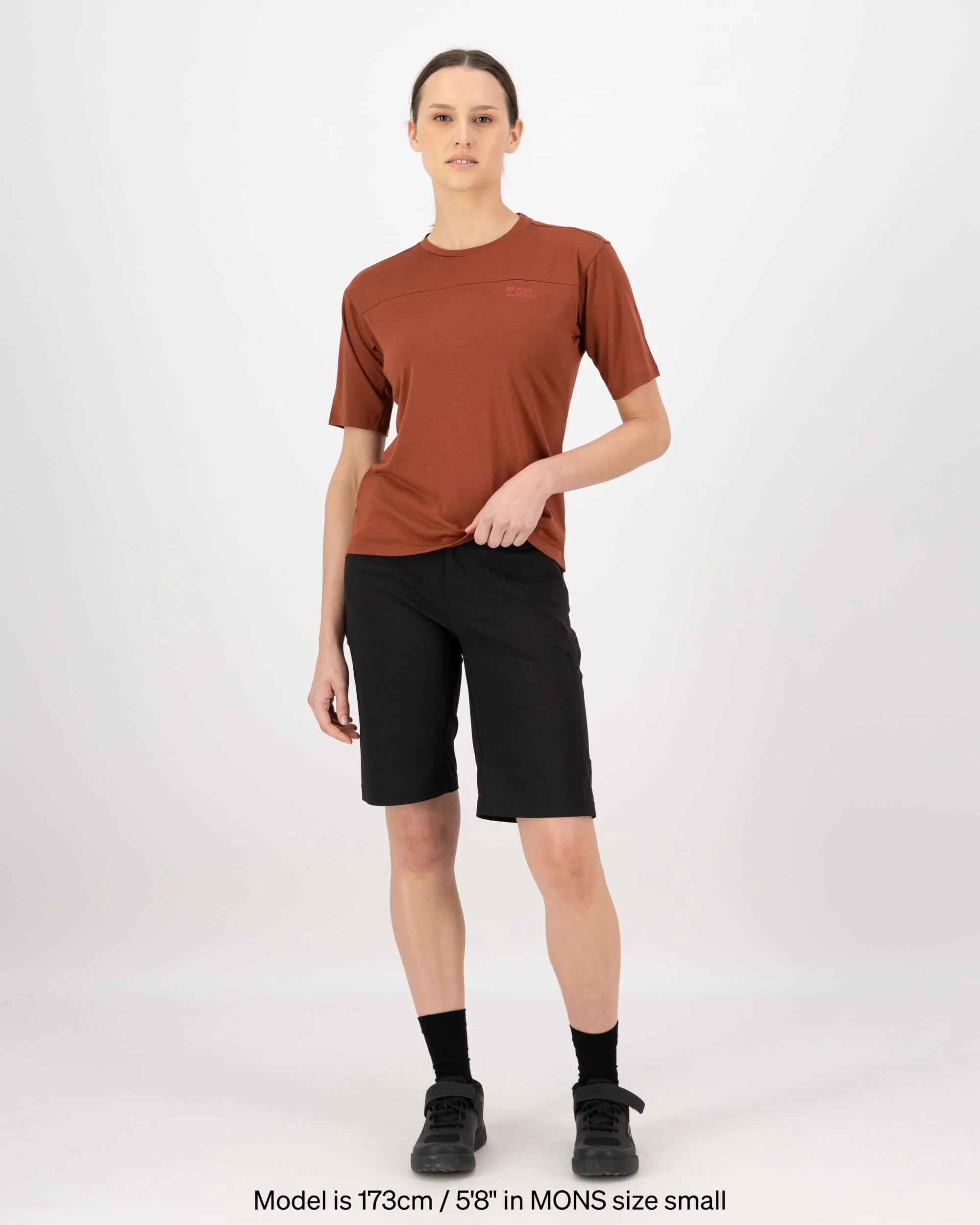 Diversion Merino Bike Jersey Short Sleeve - Sienna | Women's Bike Jersey - Image 4