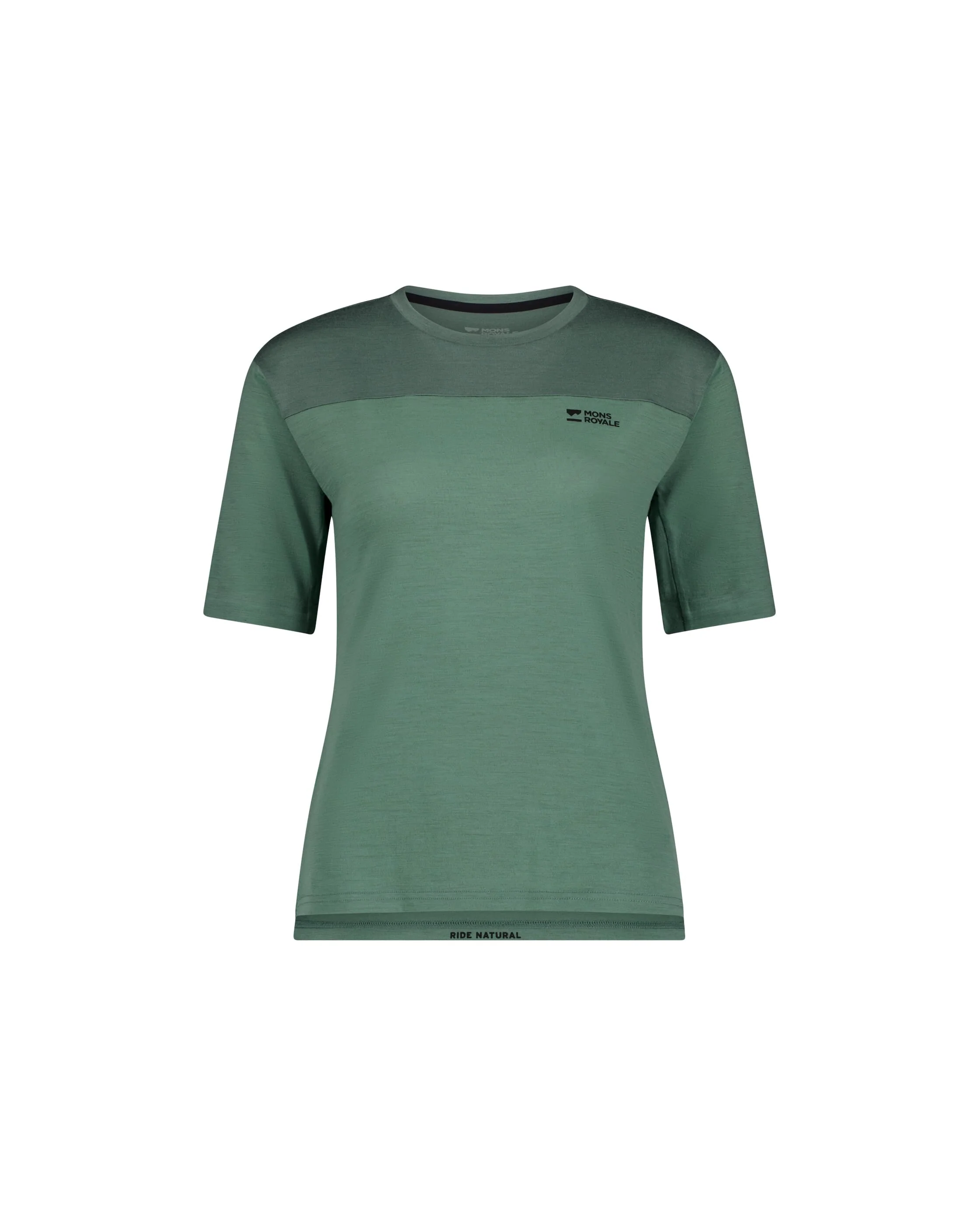 Diversion Merino Bike Jersey Short Sleeve - Thyme / Cypress | Women's Bike Jersey - Image 6
