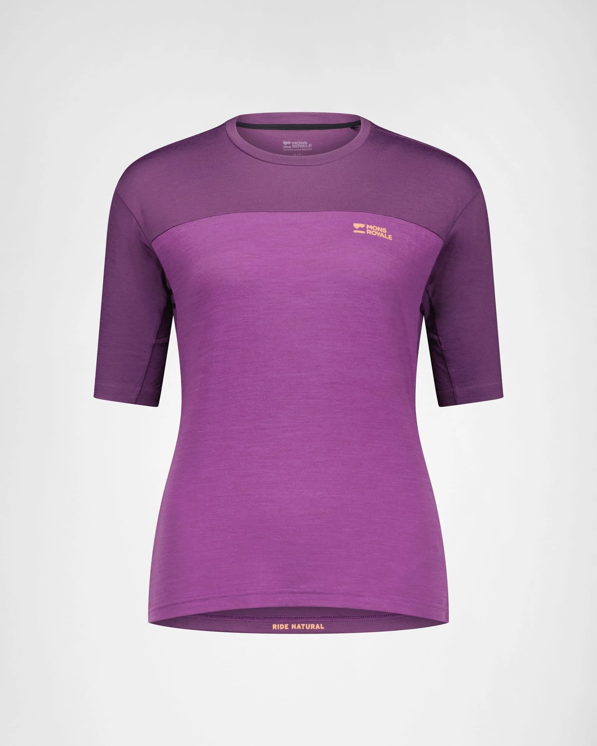 Diversion Merino Bike Jersey Short Sleeve - Ultraviolet / Boysenberry - Image 7