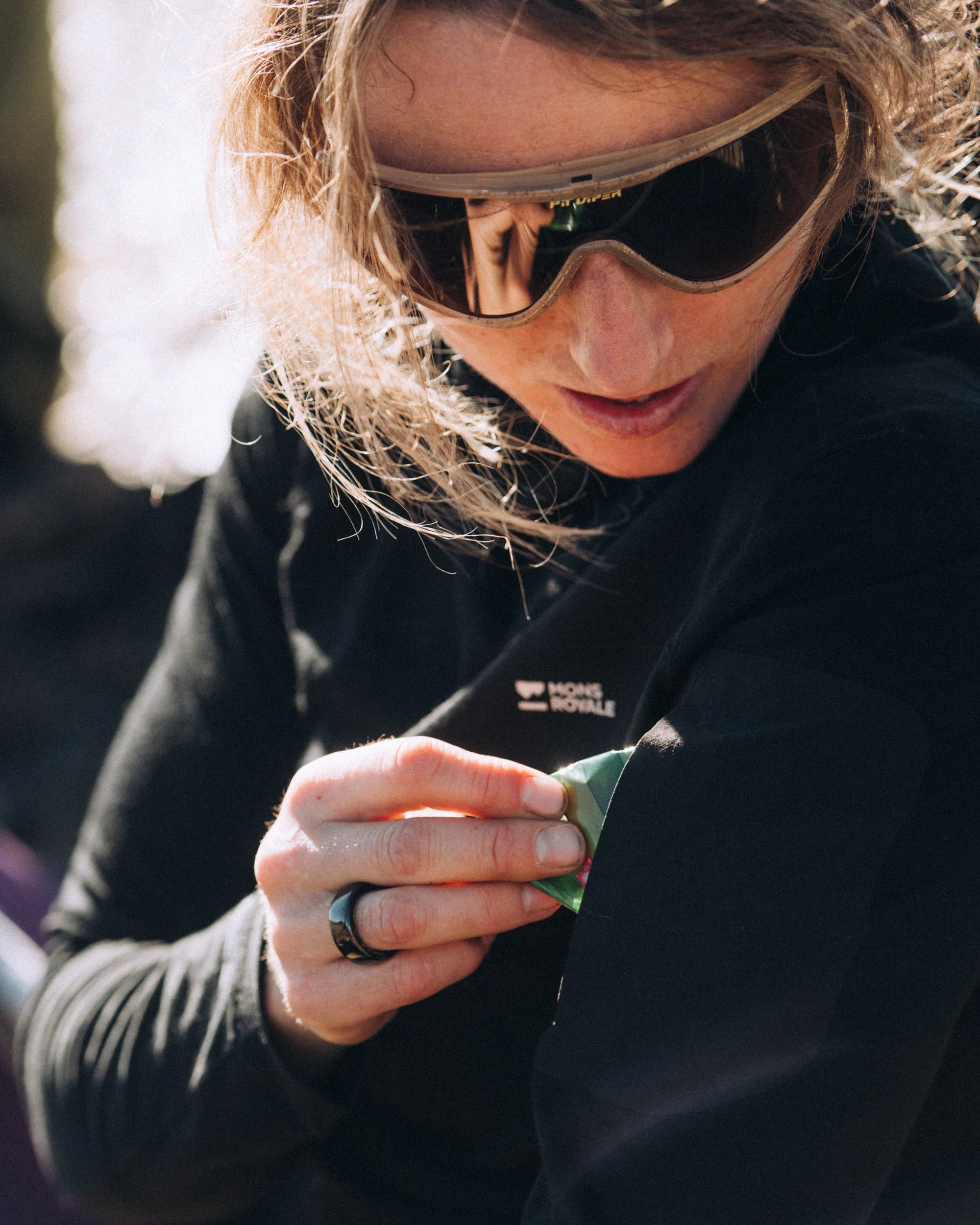 Diversion Merino Mock Neck Long Sleeve - Black | Women's Bike Jersey - Image 5