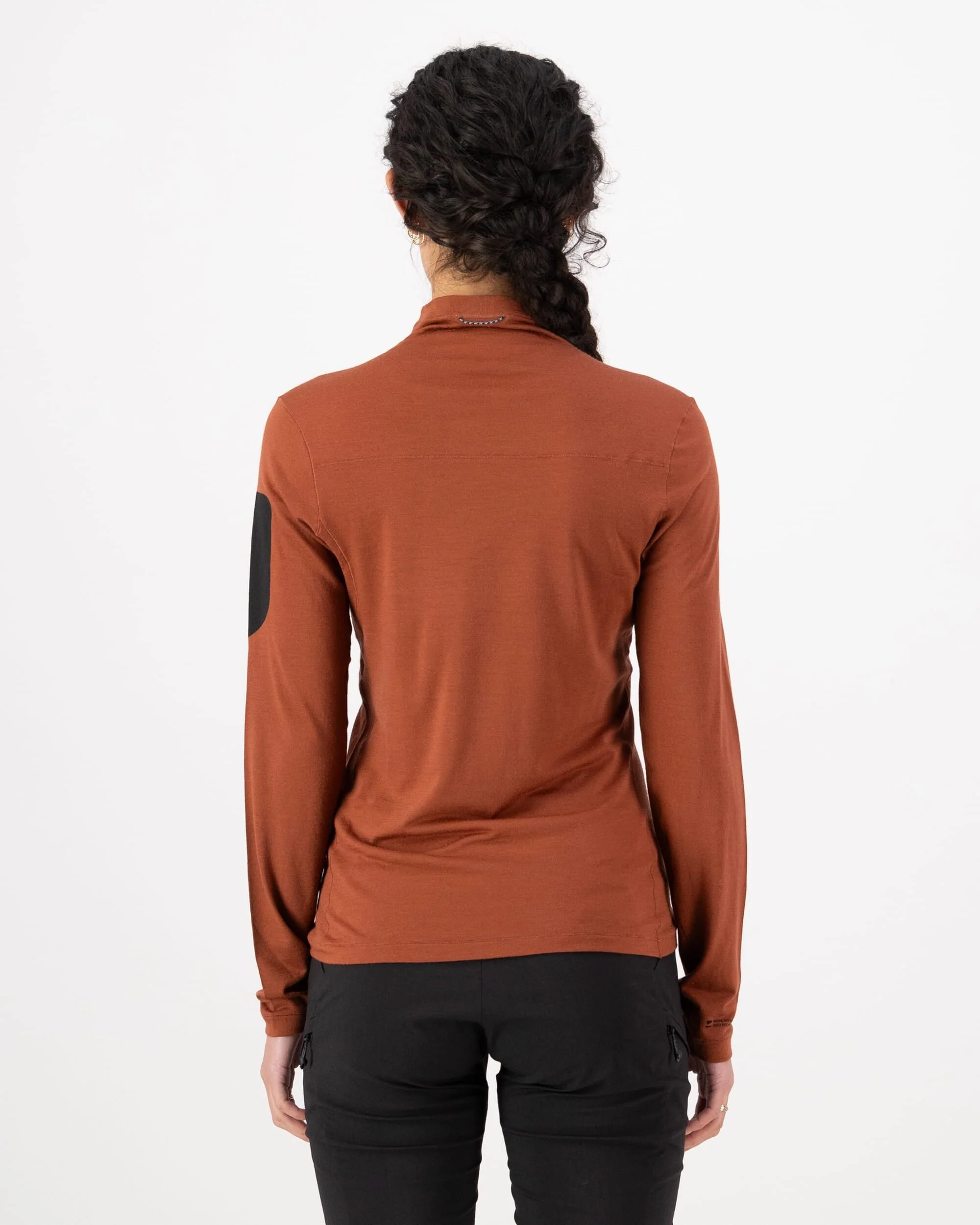 Diversion Merino Mock Neck Long Sleeve - Sienna | Women's Bike Jersey - Image 2