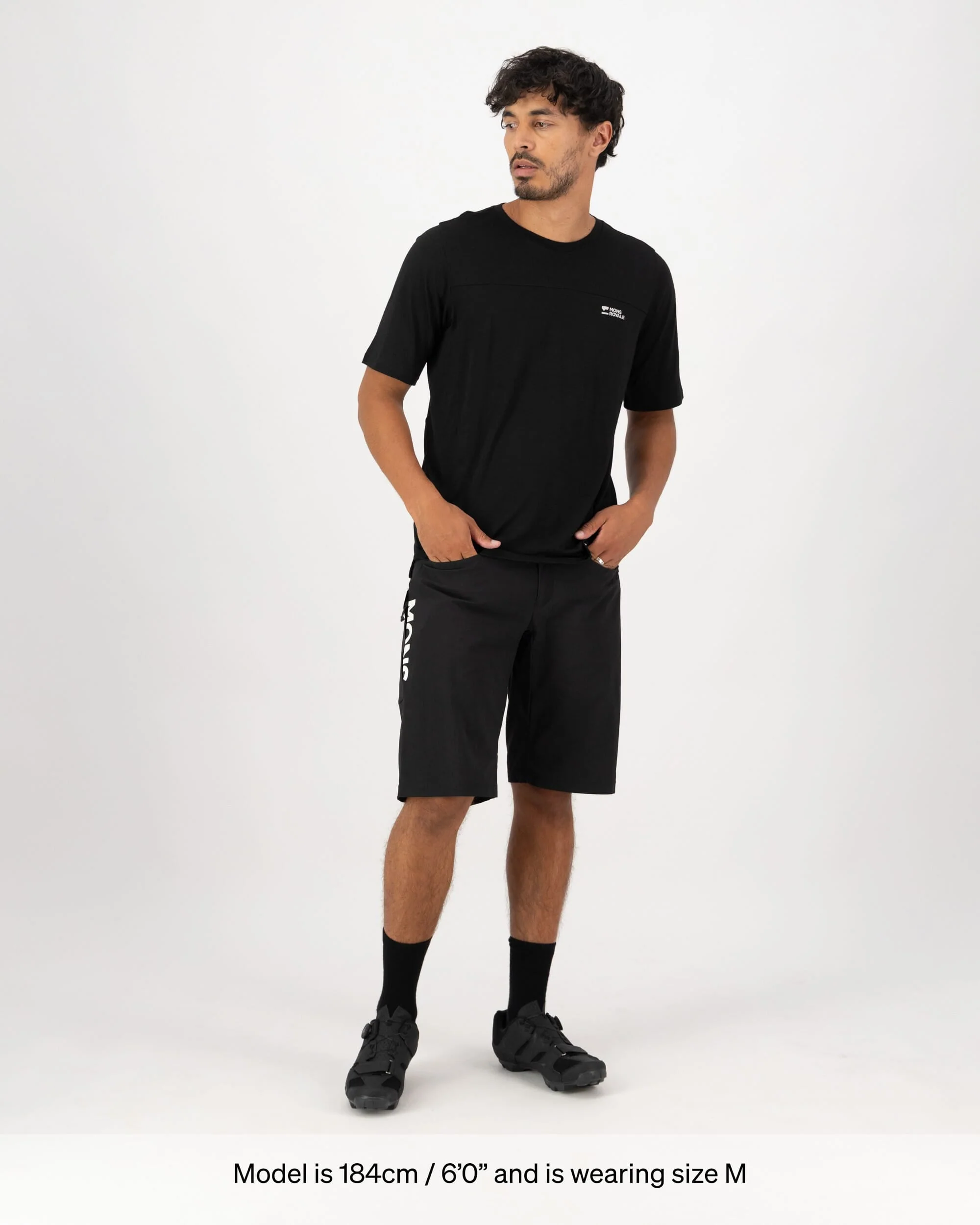 Diversion Merino Trail Shorts - Black | Men's Shorts - Image 8