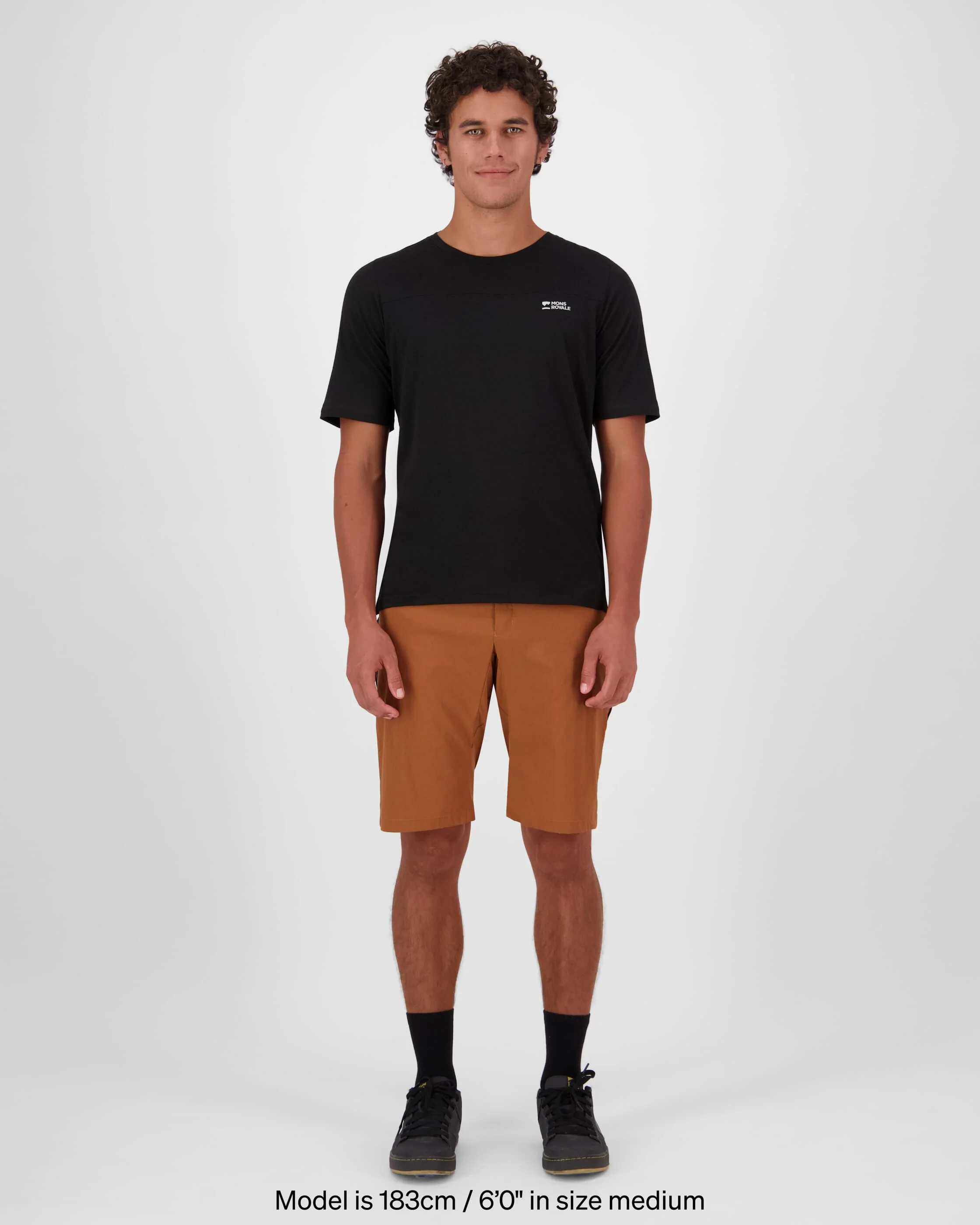 Diversion Merino Trail Shorts - Caramel | Men's Shorts - Image 5