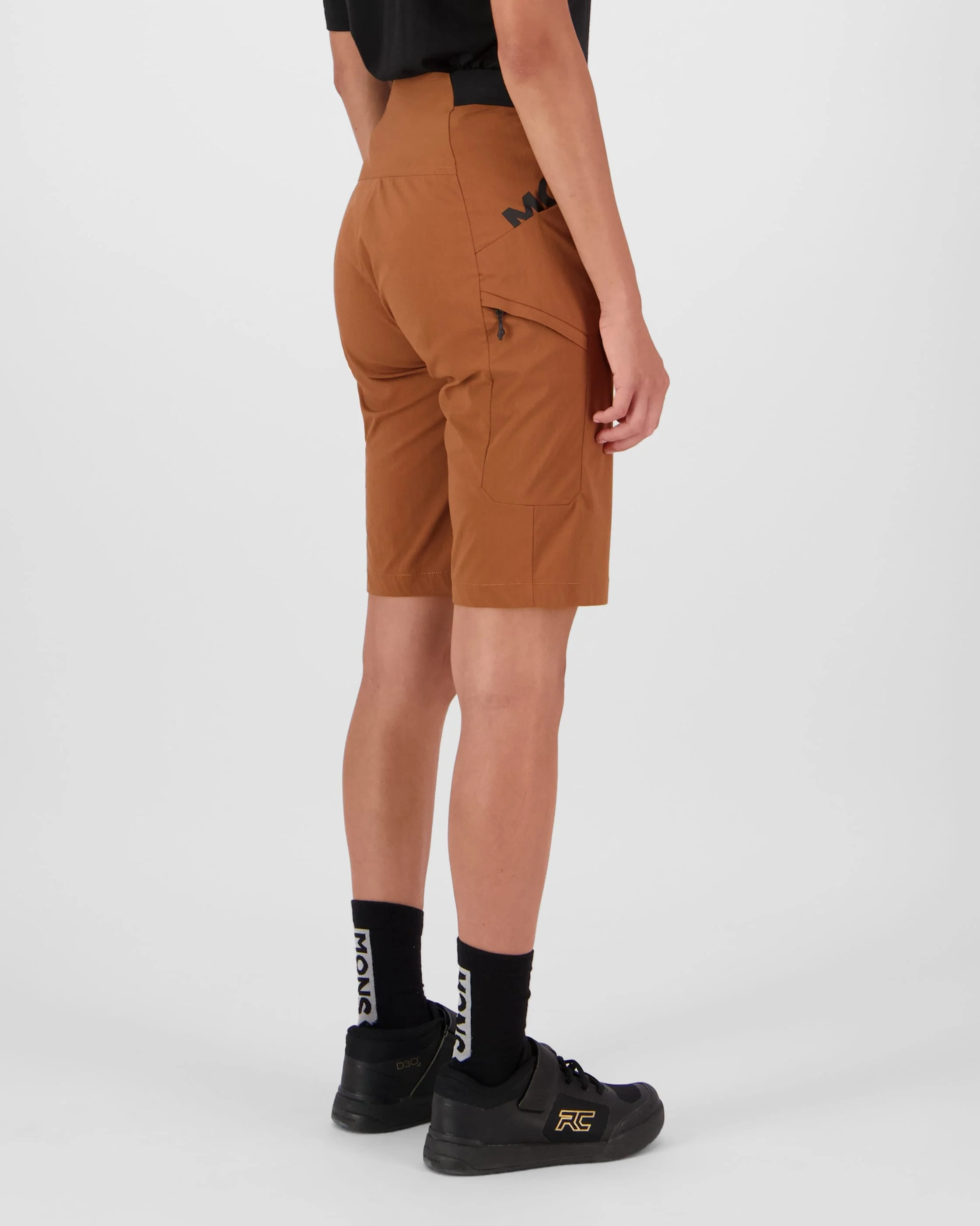 Diversion Merino Trail Shorts - Caramel | Women's Shorts - Image 2