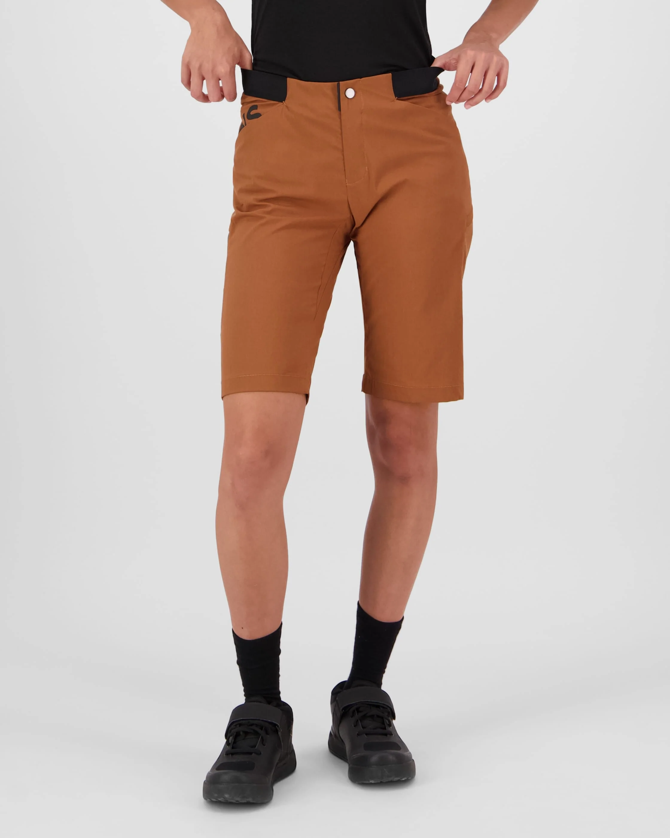 Diversion Merino Trail Shorts - Caramel | Women's Shorts - Image 4