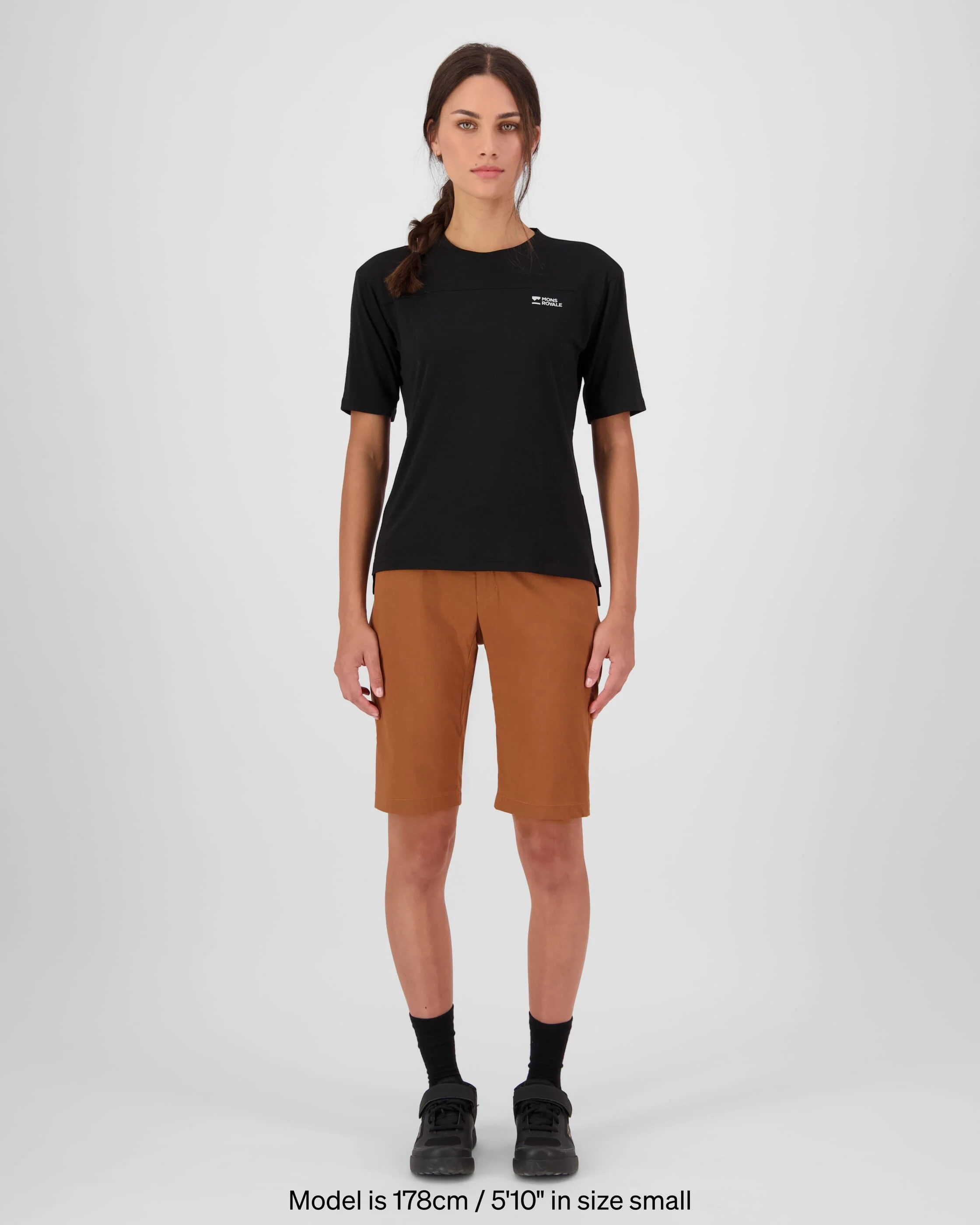 Diversion Merino Trail Shorts - Caramel | Women's Shorts - Image 5