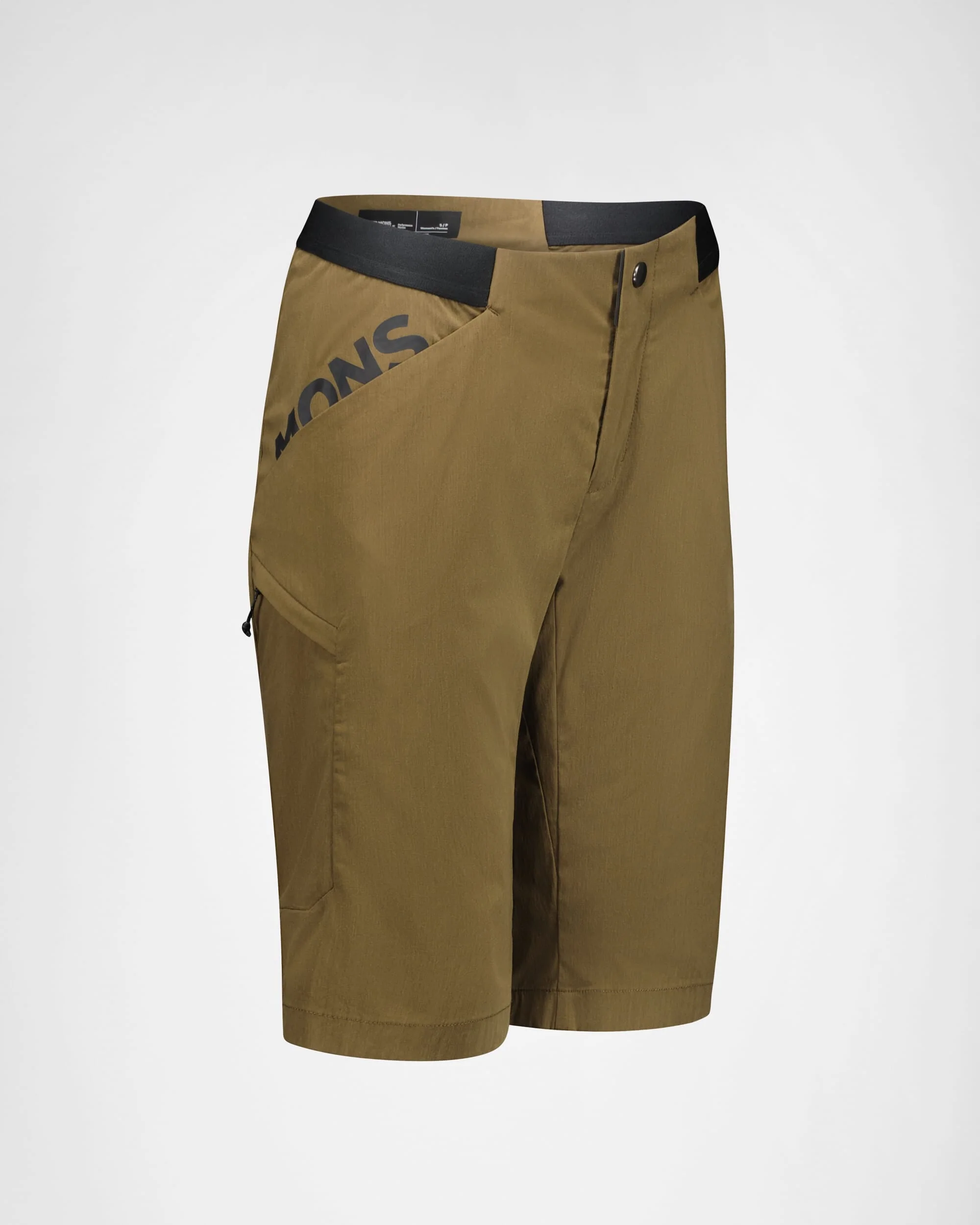 Diversion Merino Trail Shorts - Dark Olive | Women's Shorts - Image 4