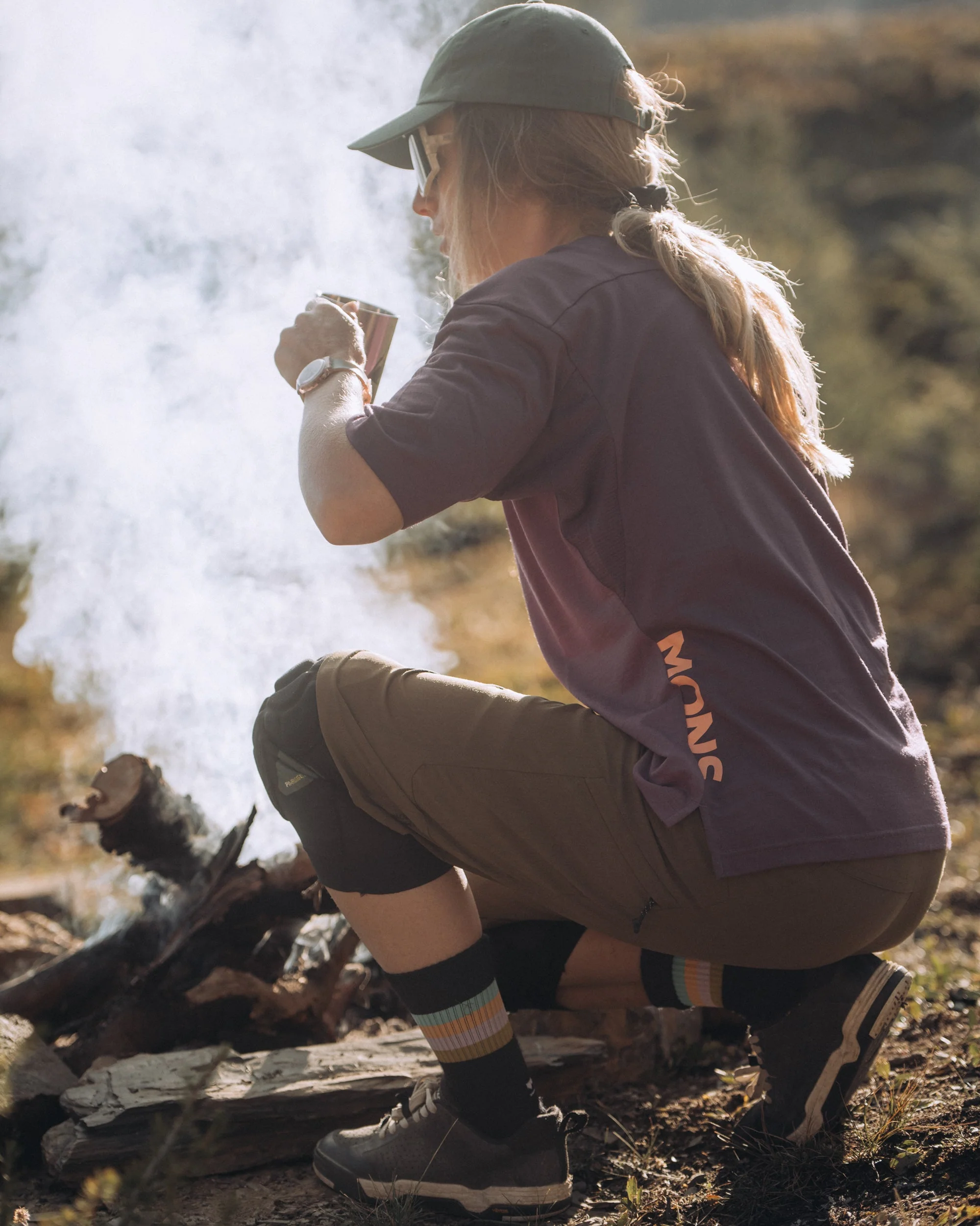 Diversion Merino Trail Shorts - Dark Olive | Women's Shorts - Image 5