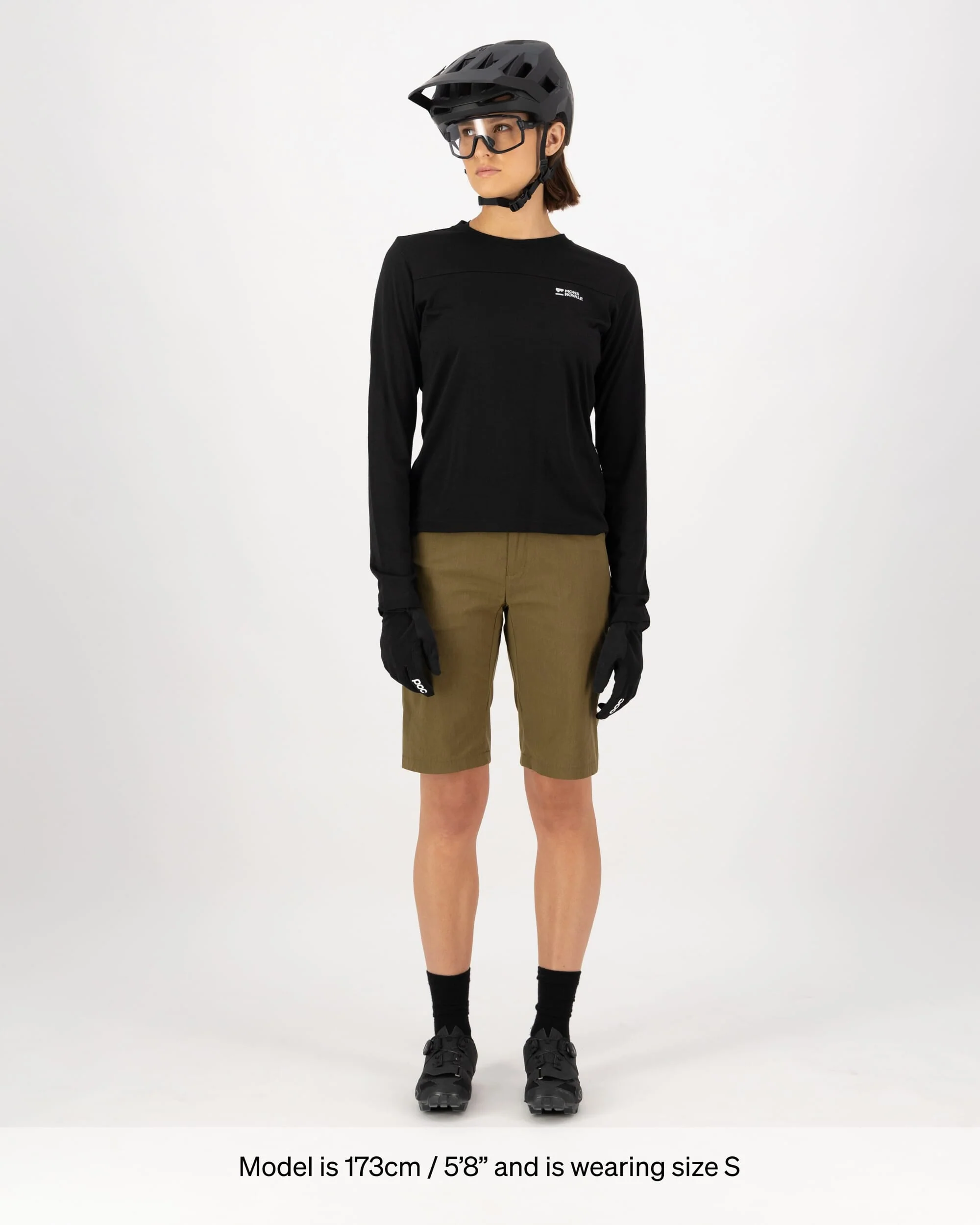 Diversion Merino Trail Shorts - Dark Olive | Women's Shorts - Image 7
