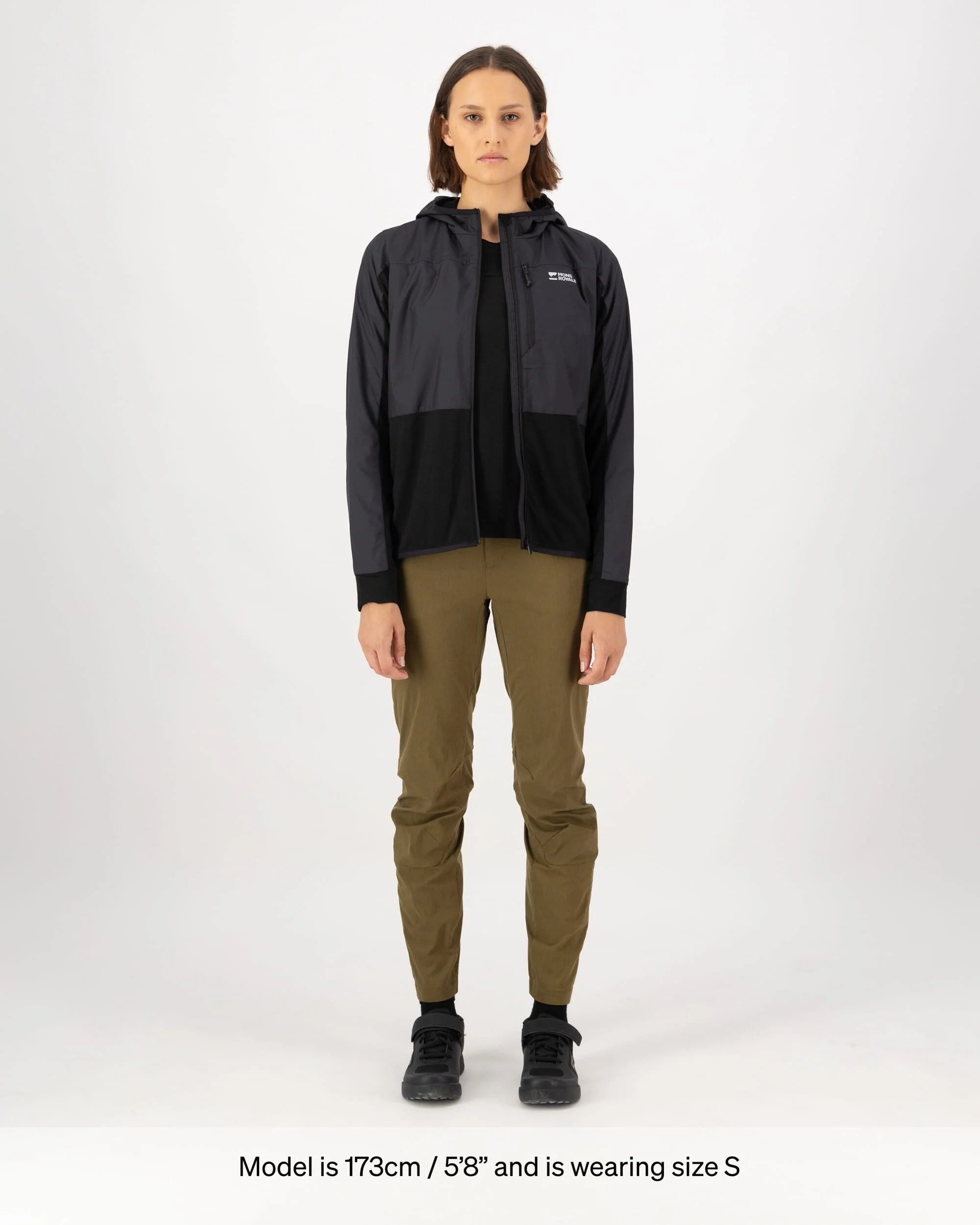 Diversion Merino Wind Jacket - Black | Women's Jacket - Image 8