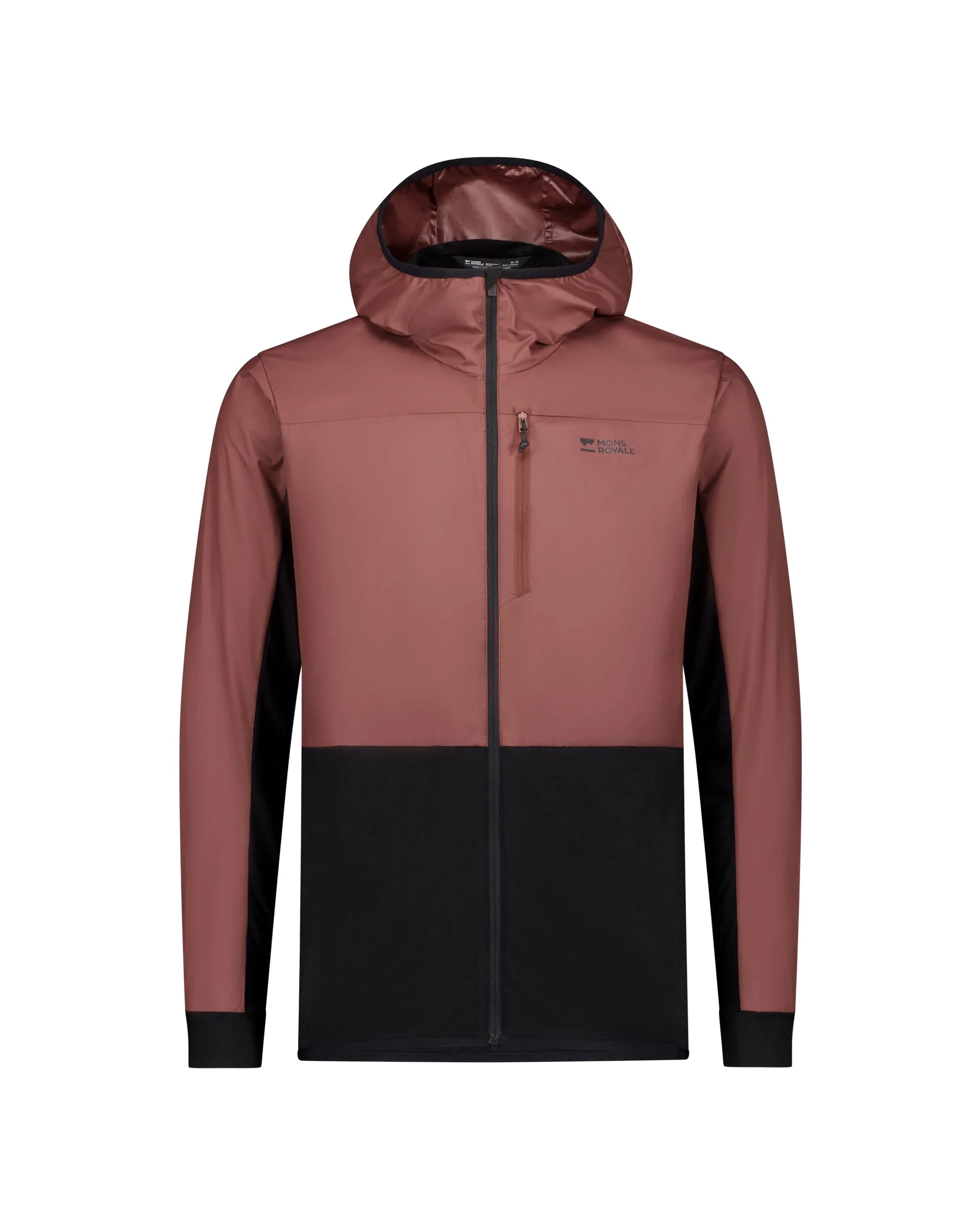 Diversion Merino Wind Jacket - Coffee / Black | Men's Jacket - Image 5