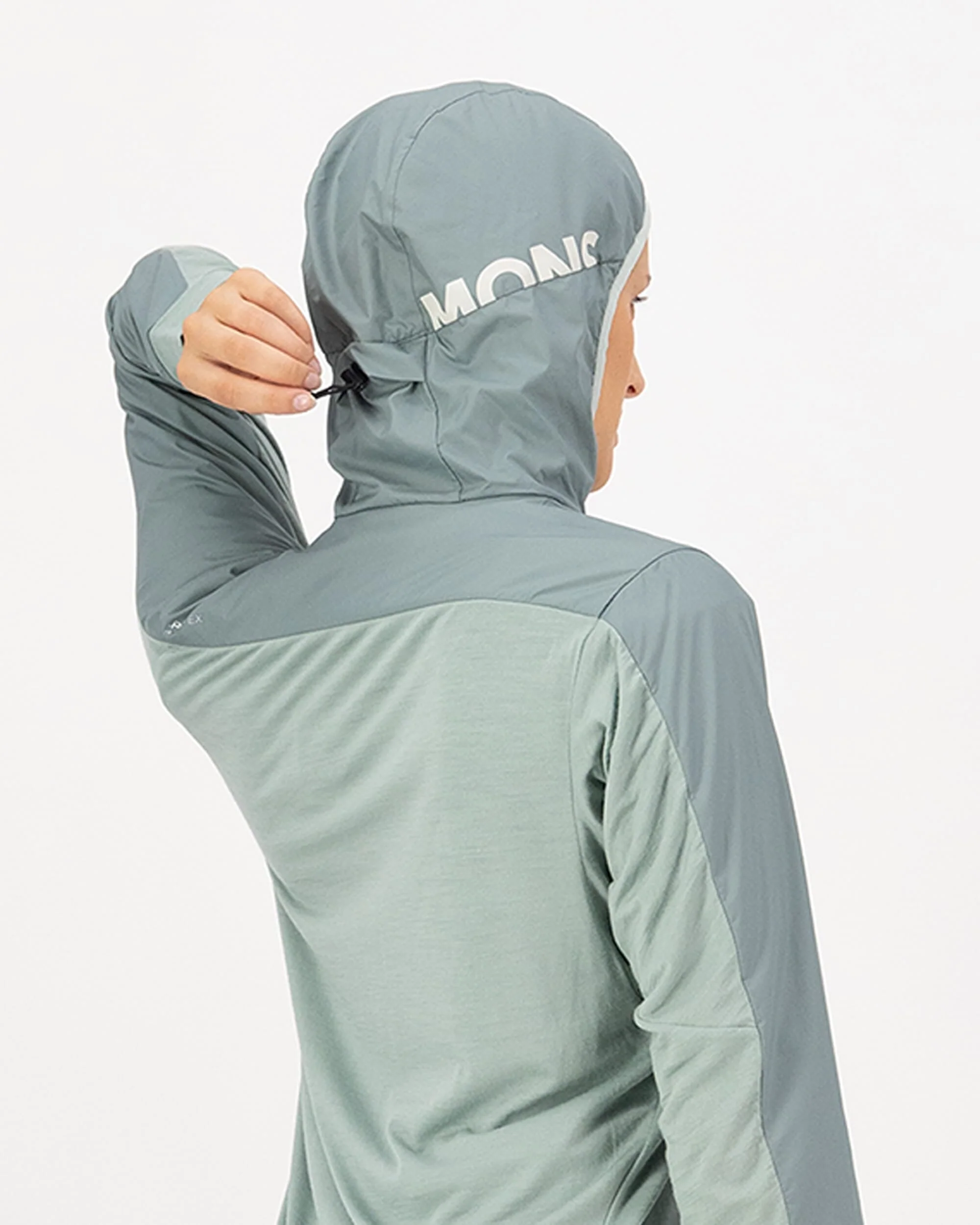 Diversion Merino Wind Jacket - Dew / Desert Sage - Image 3