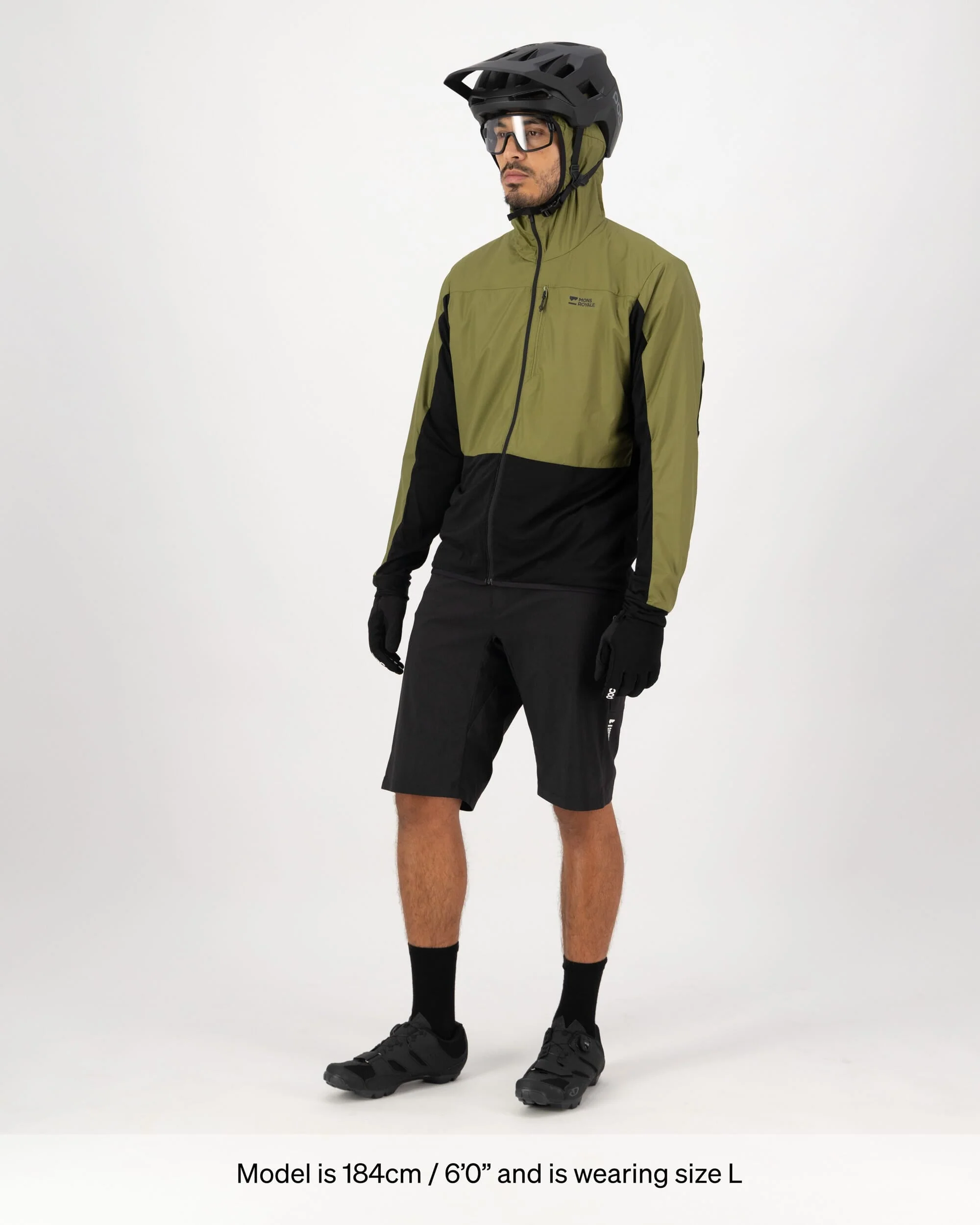 Diversion Merino Wind Jacket - Fern / Black | Men's Jacket - Image 9