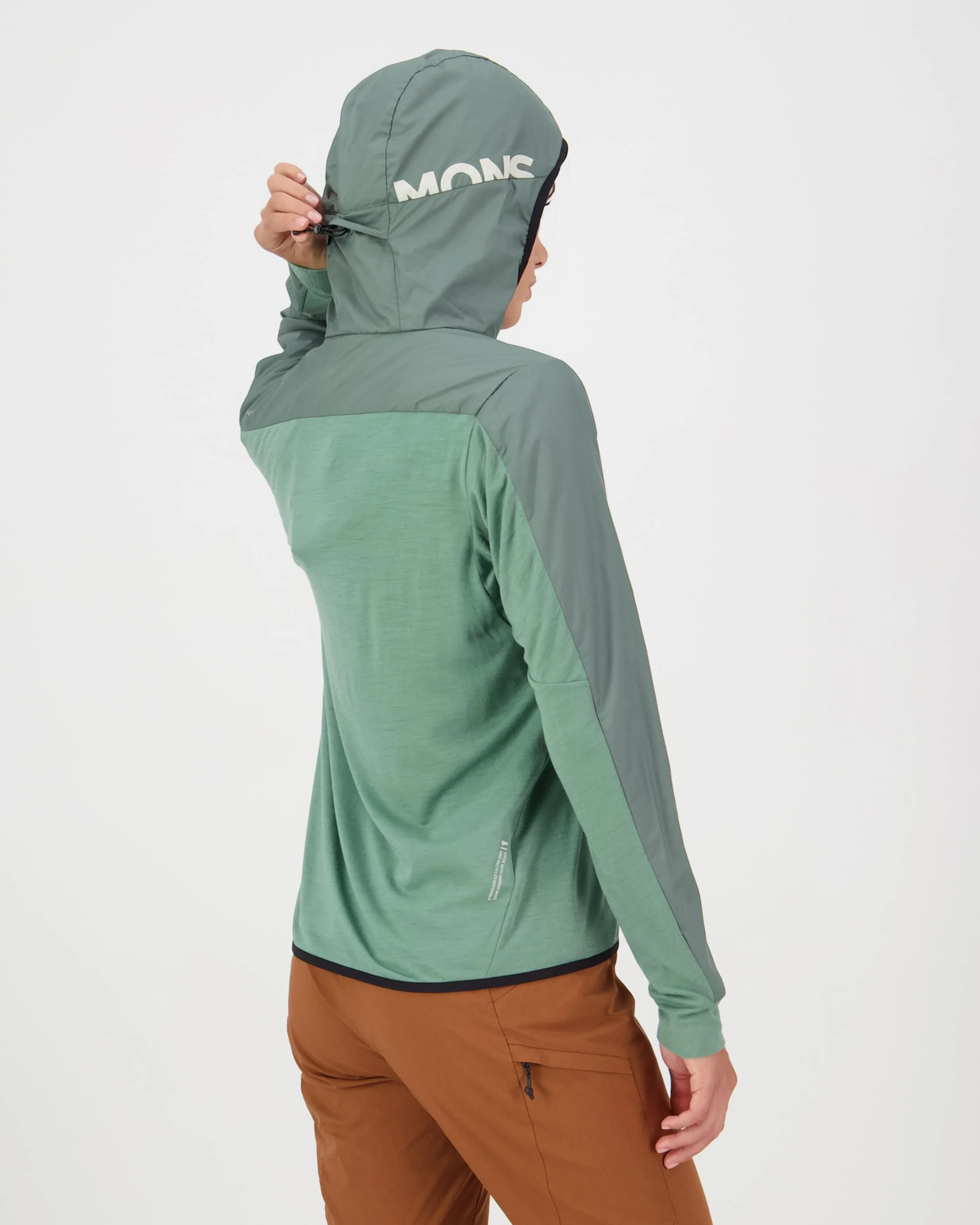 Diversion Merino Wind Jacket - Thyme / Cypress | Women's Jacket - Image 3