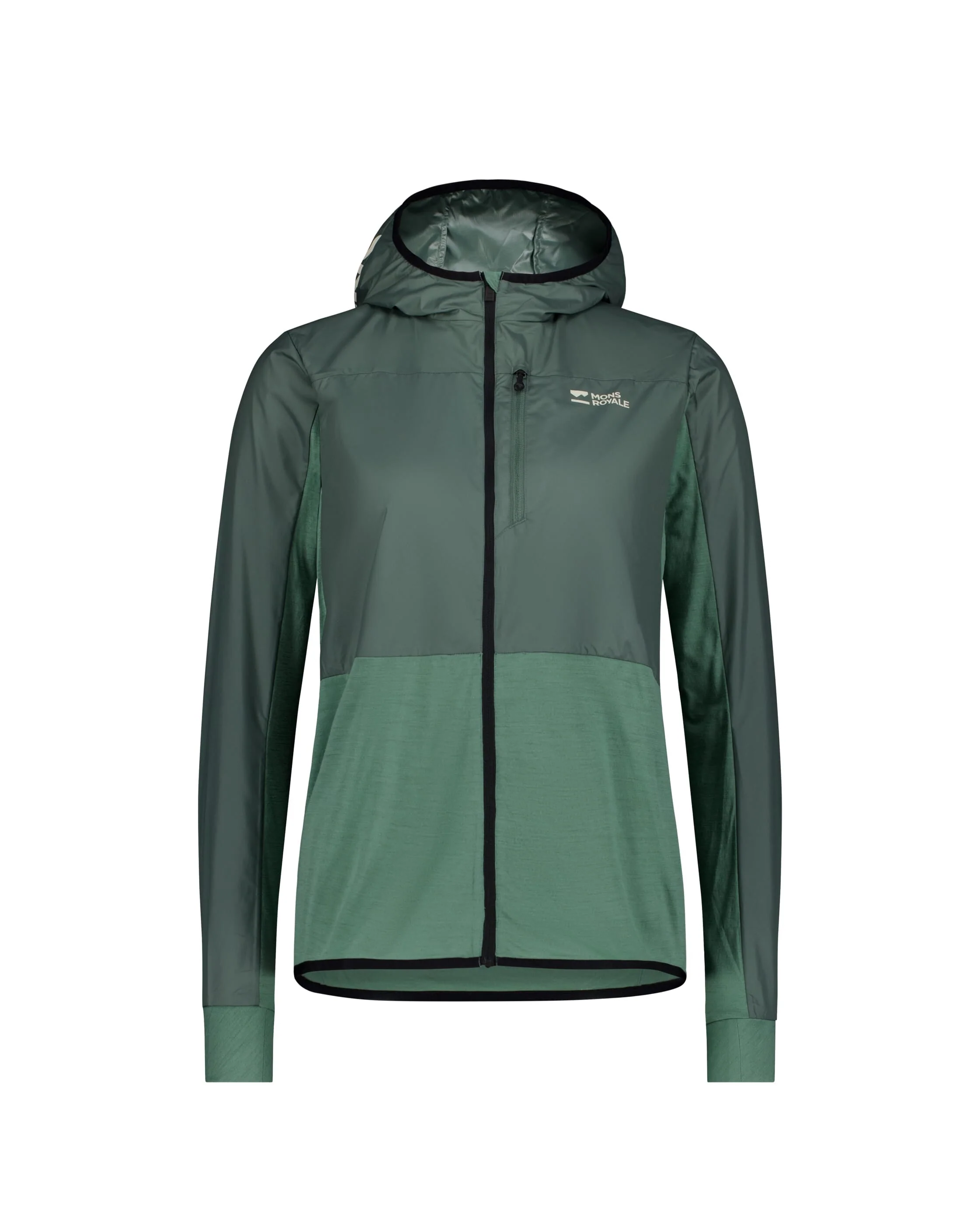 Diversion Merino Wind Jacket - Thyme / Cypress | Women's Jacket - Image 5