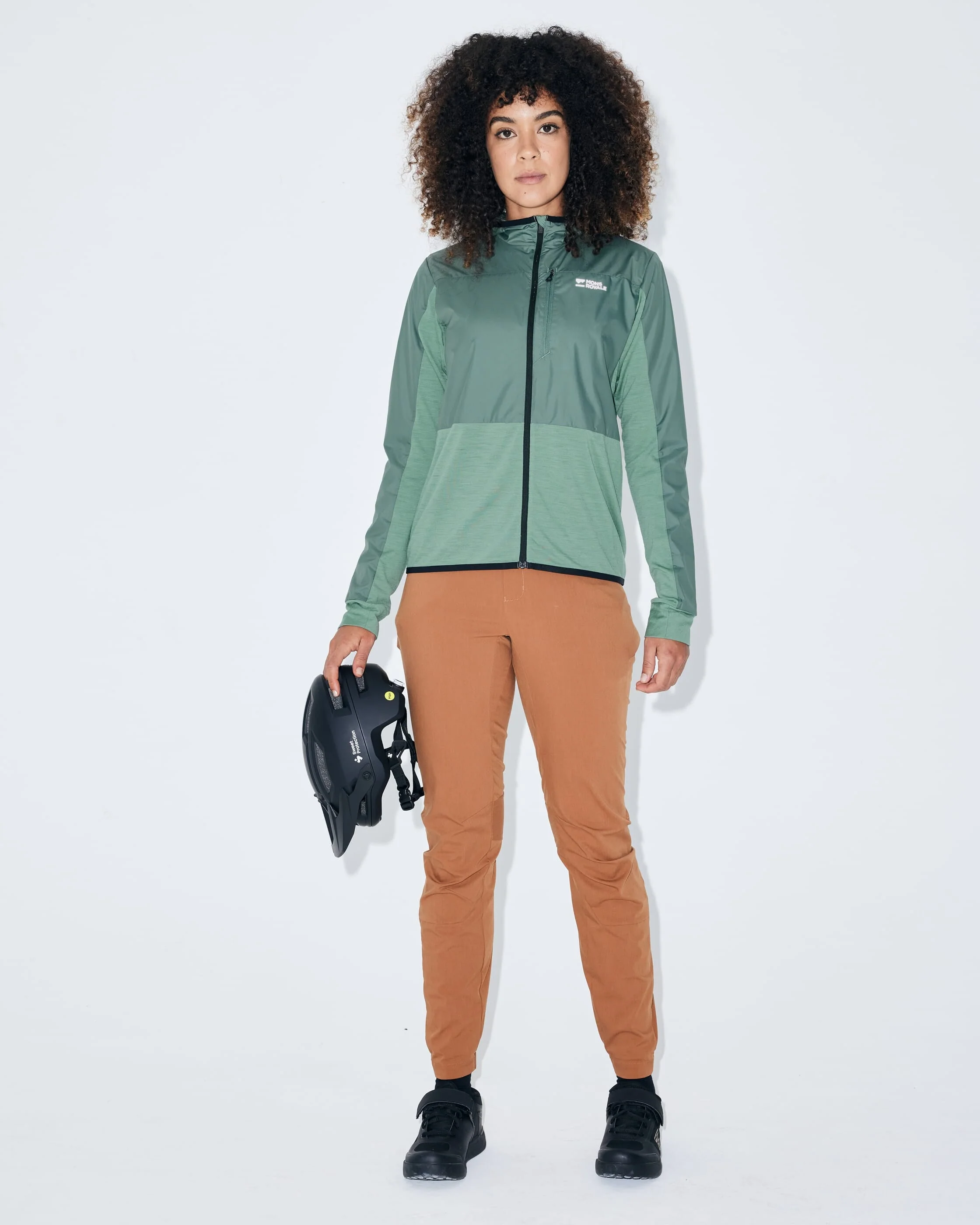 Diversion Merino Wind Jacket - Thyme / Cypress | Women's Jacket - Image 7