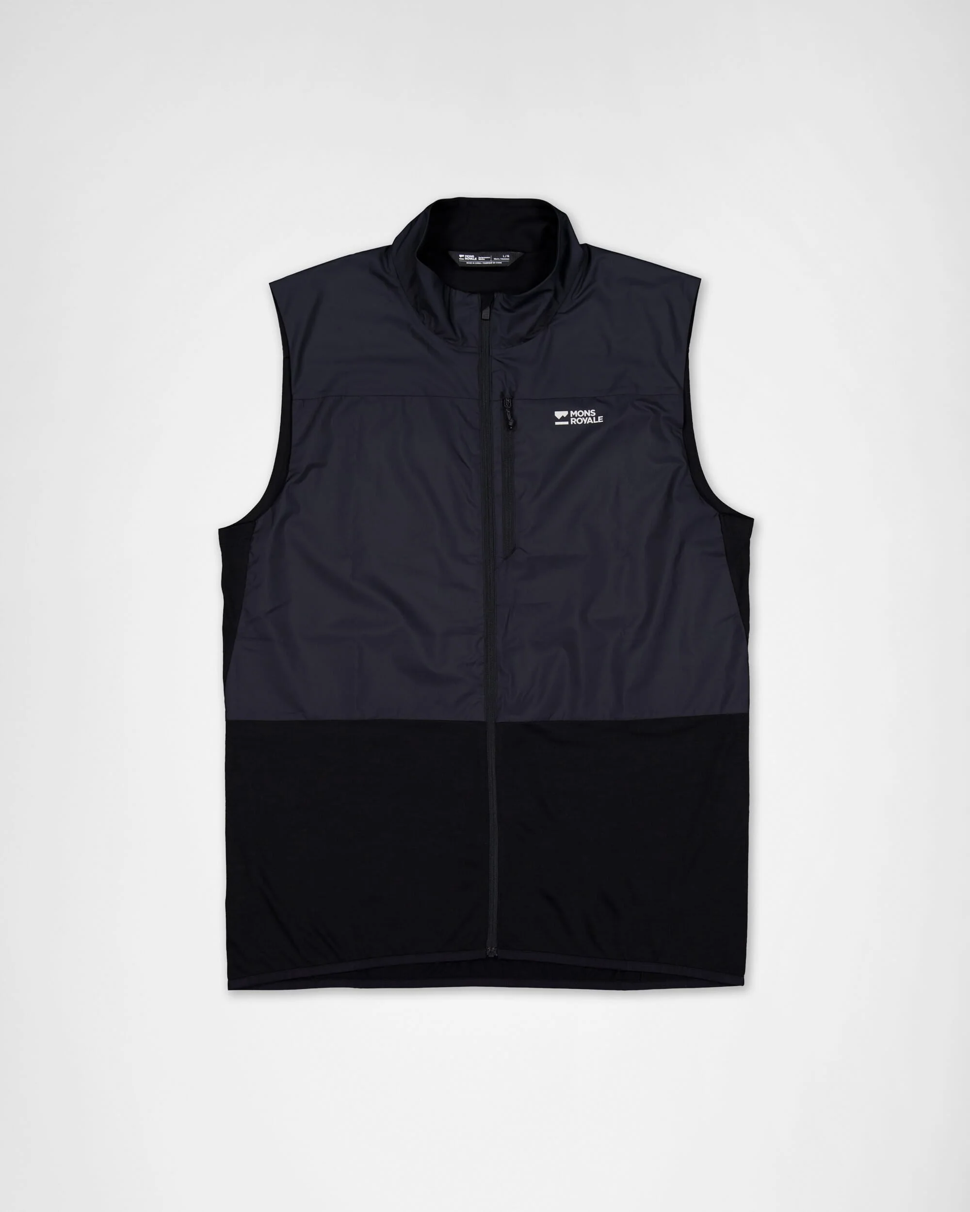 Diversion Merino Wind Vest - Black | Men's Vest - Image 4