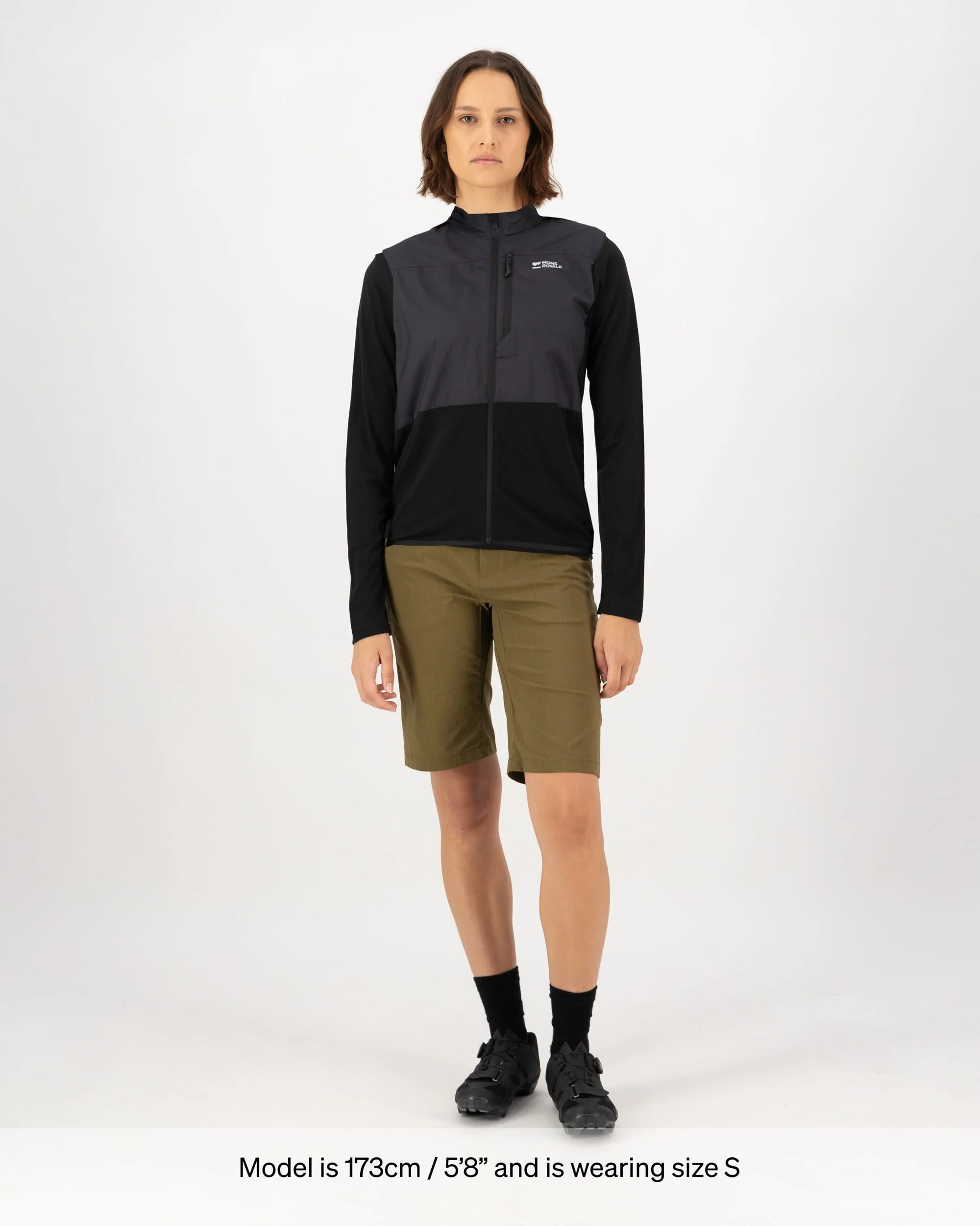 Diversion Merino Wind Vest - Black | Women's Vest - Image 3
