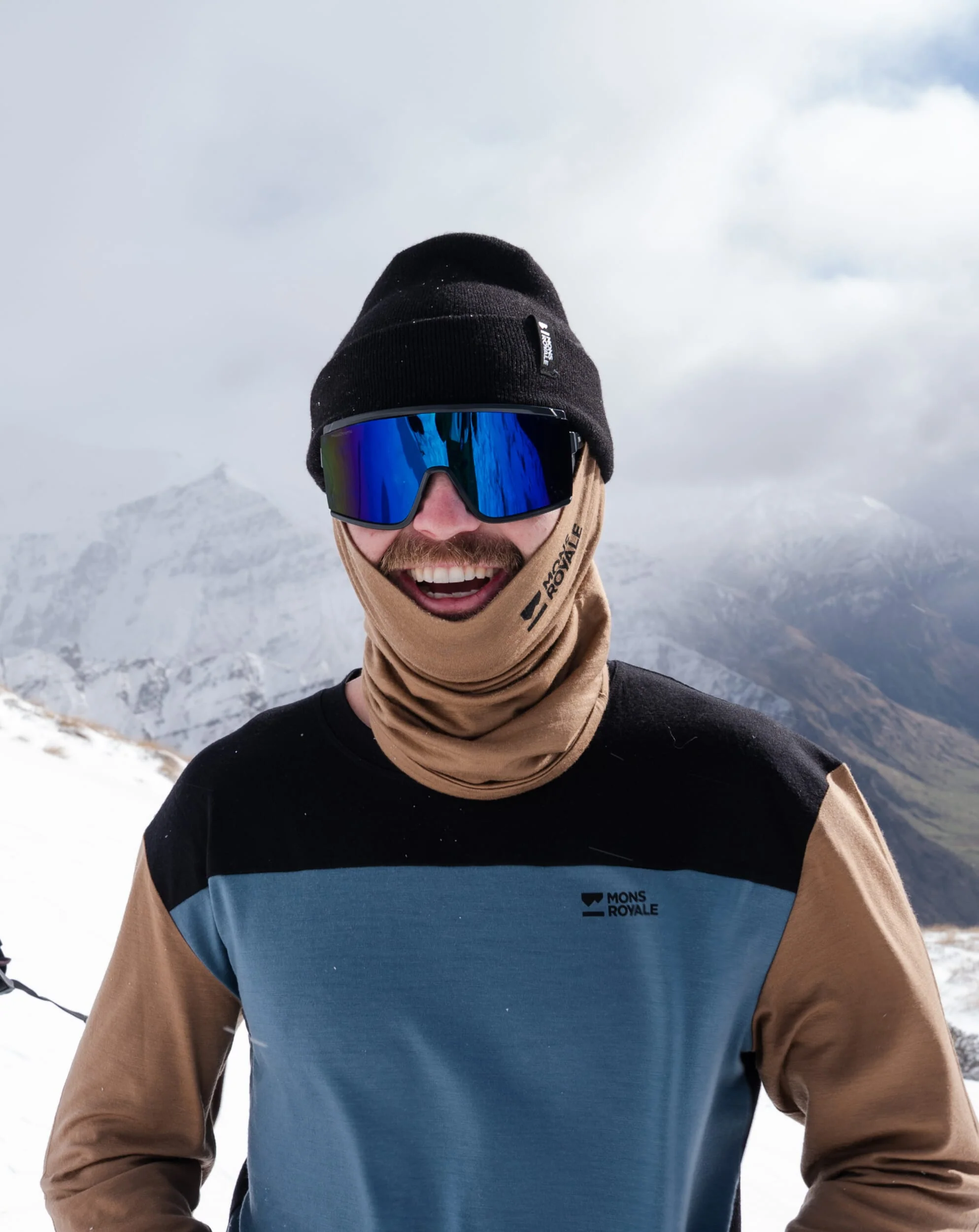 Double Up Merino Neckwarmer - Toffee | Unisex Neckwarmer - Image 6