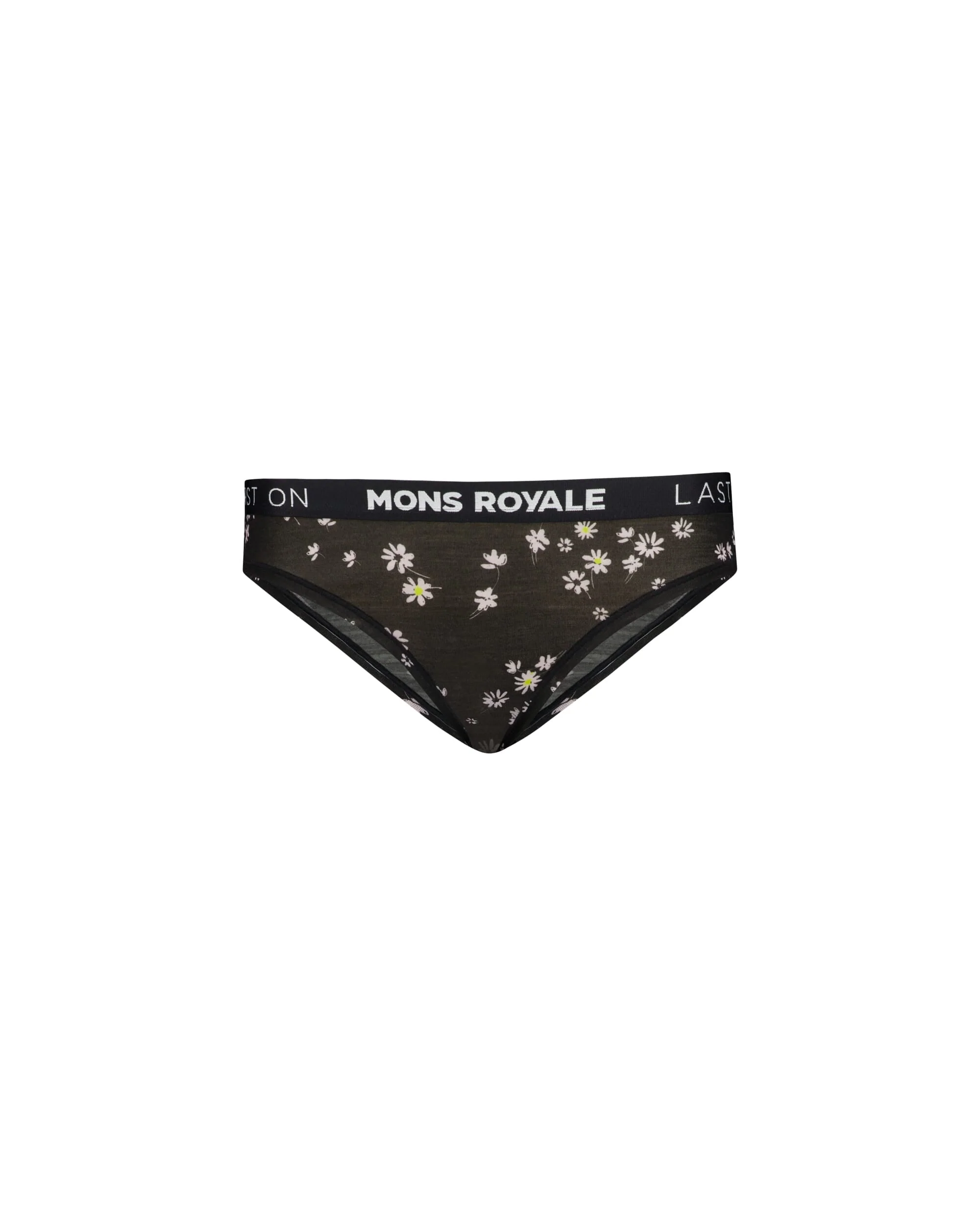 Folo Merino Briefs - Black Daisy | Women's Underwear - Image 4