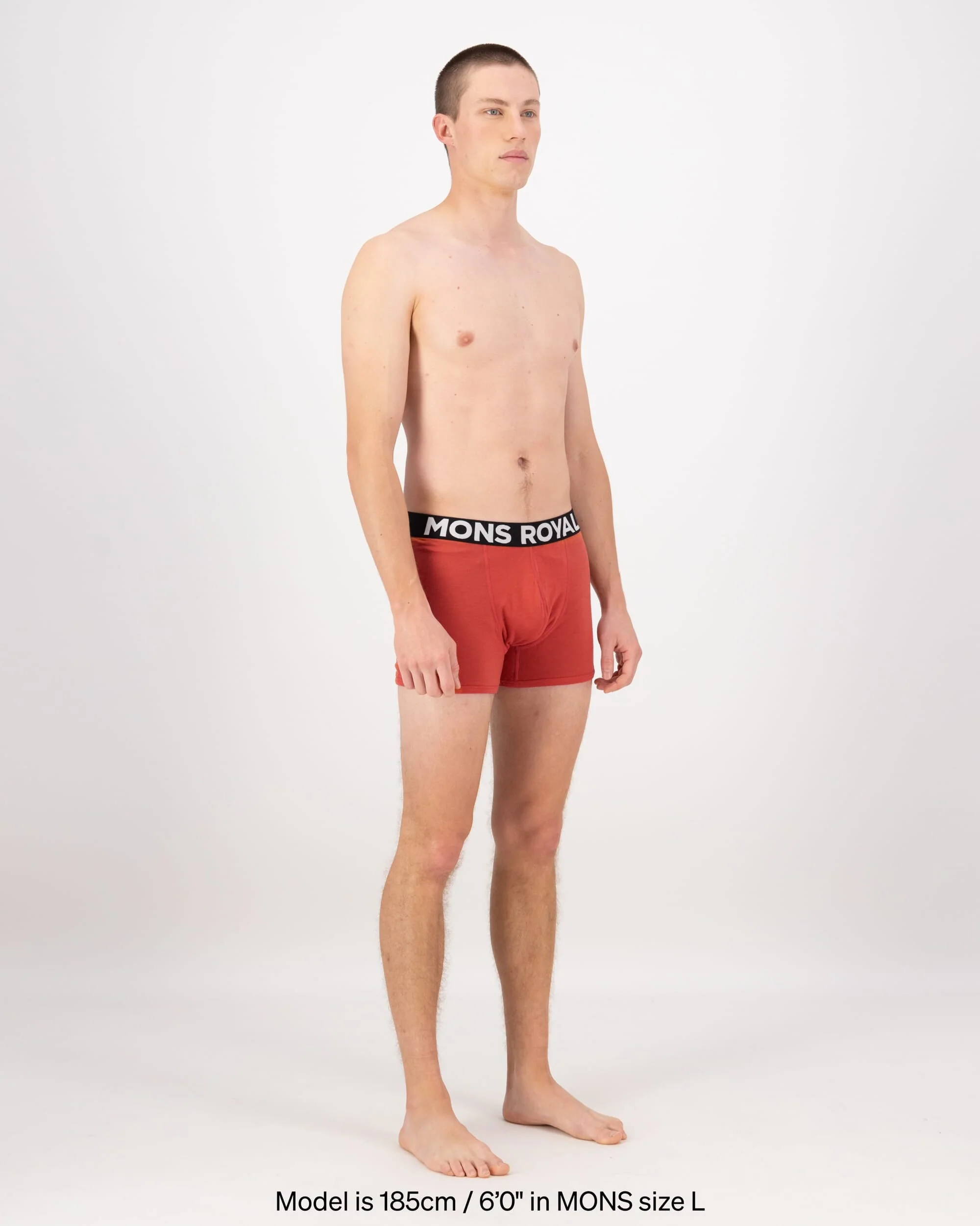 Hold 'em Shorty Merino Boxer - Cranberry | Men's Underwear - Image 3