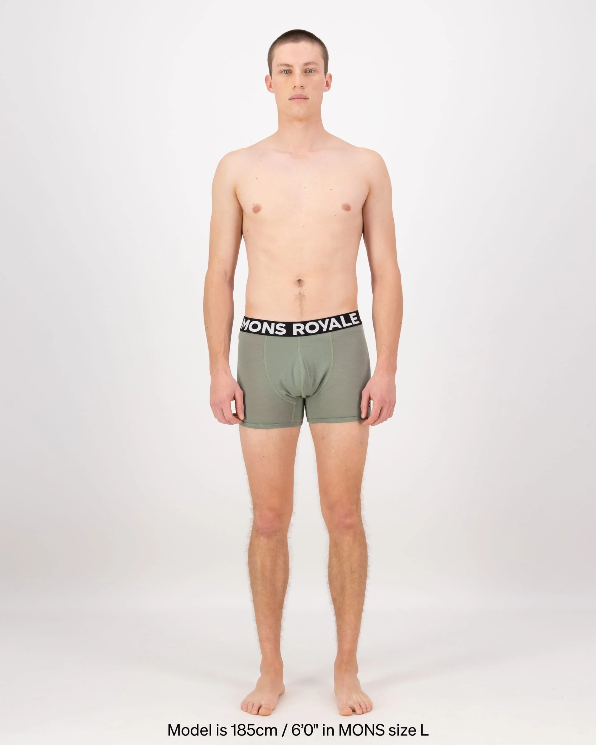 Hold 'em Shorty Merino Boxer - Willow | Men's Underwear - Image 3