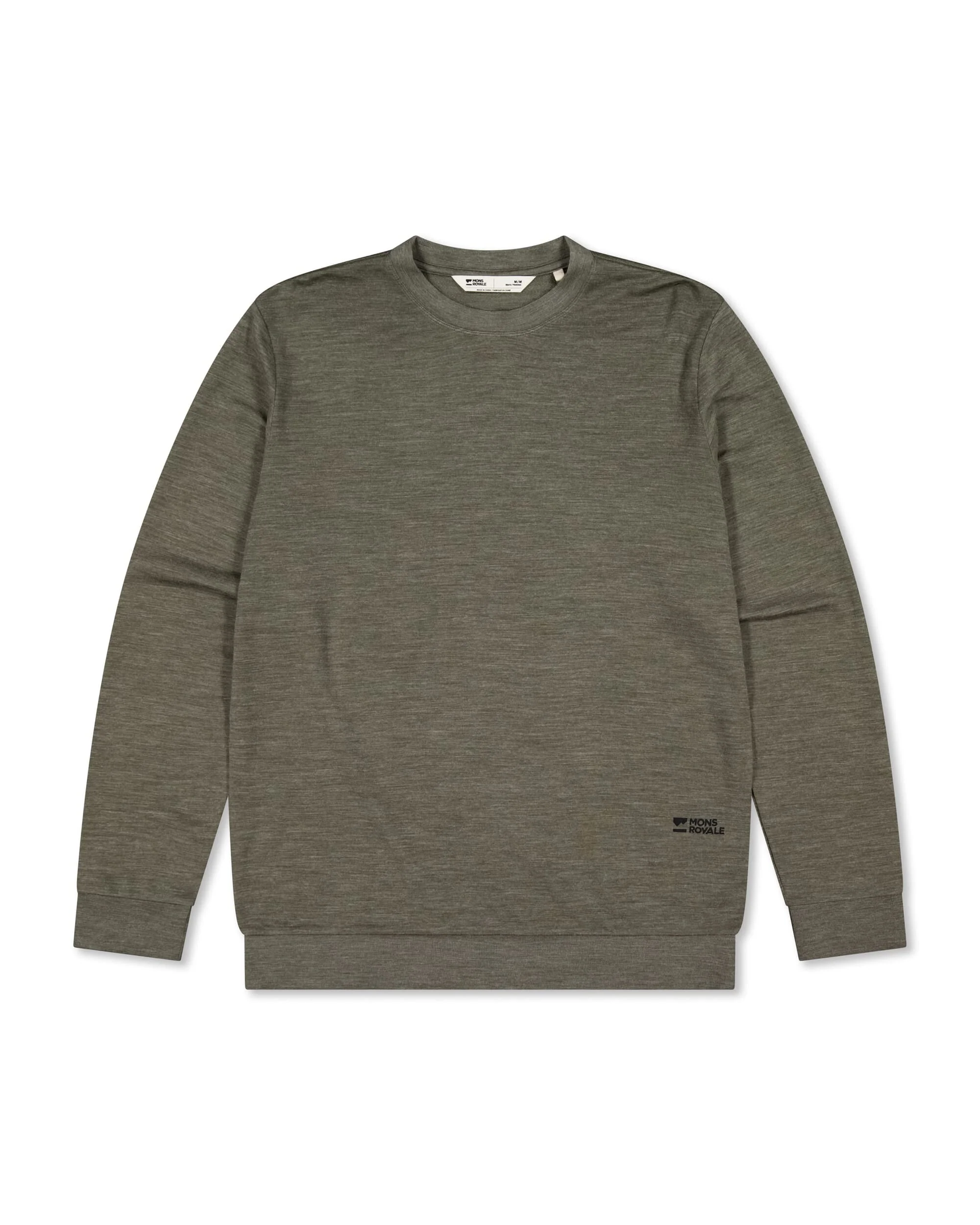 Horizon Merino Crew - Dark Olive | Men's Mid Layer - Image 4