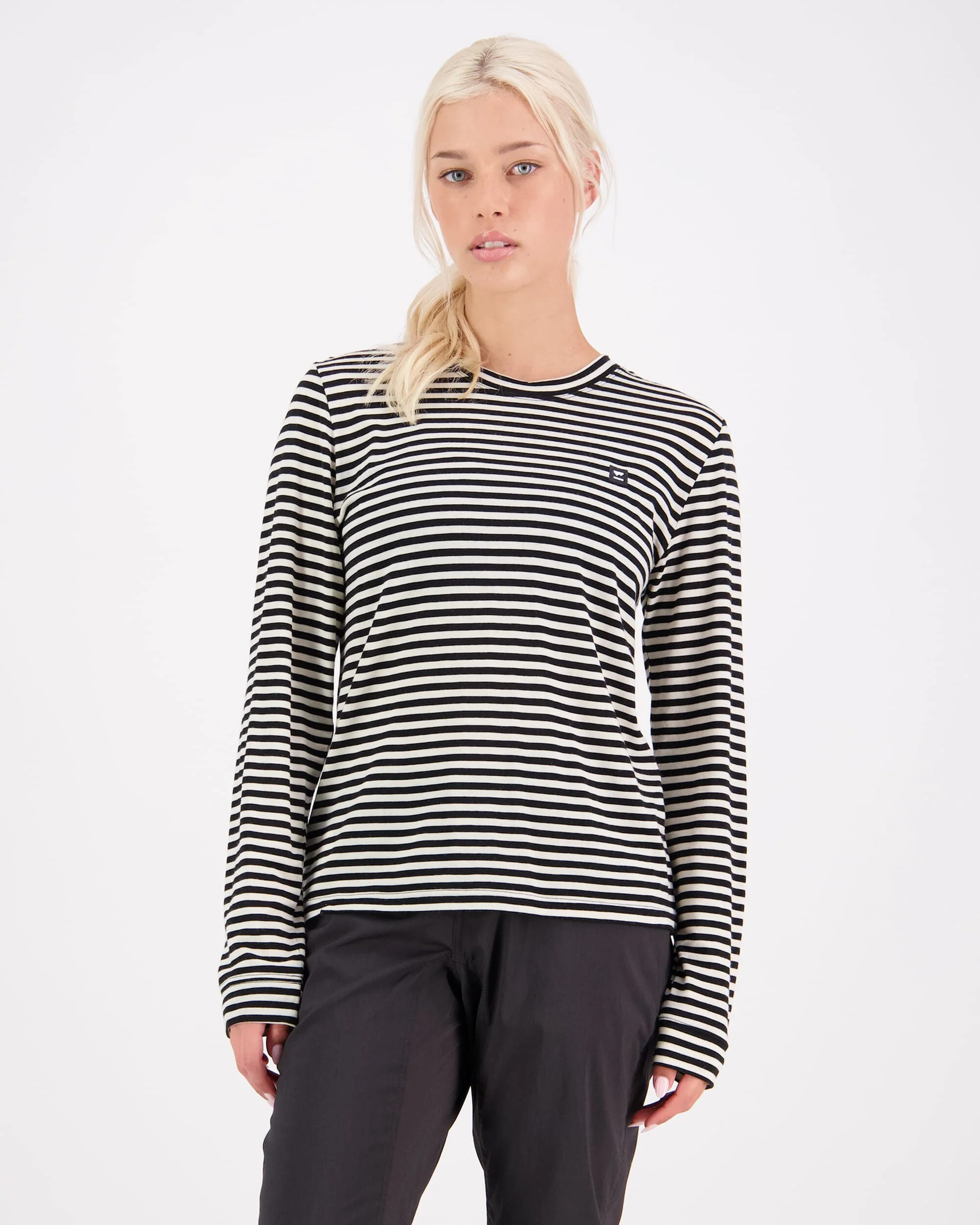 Icon Merino Long Sleeve - Stripe | Women's Long Sleeve Top