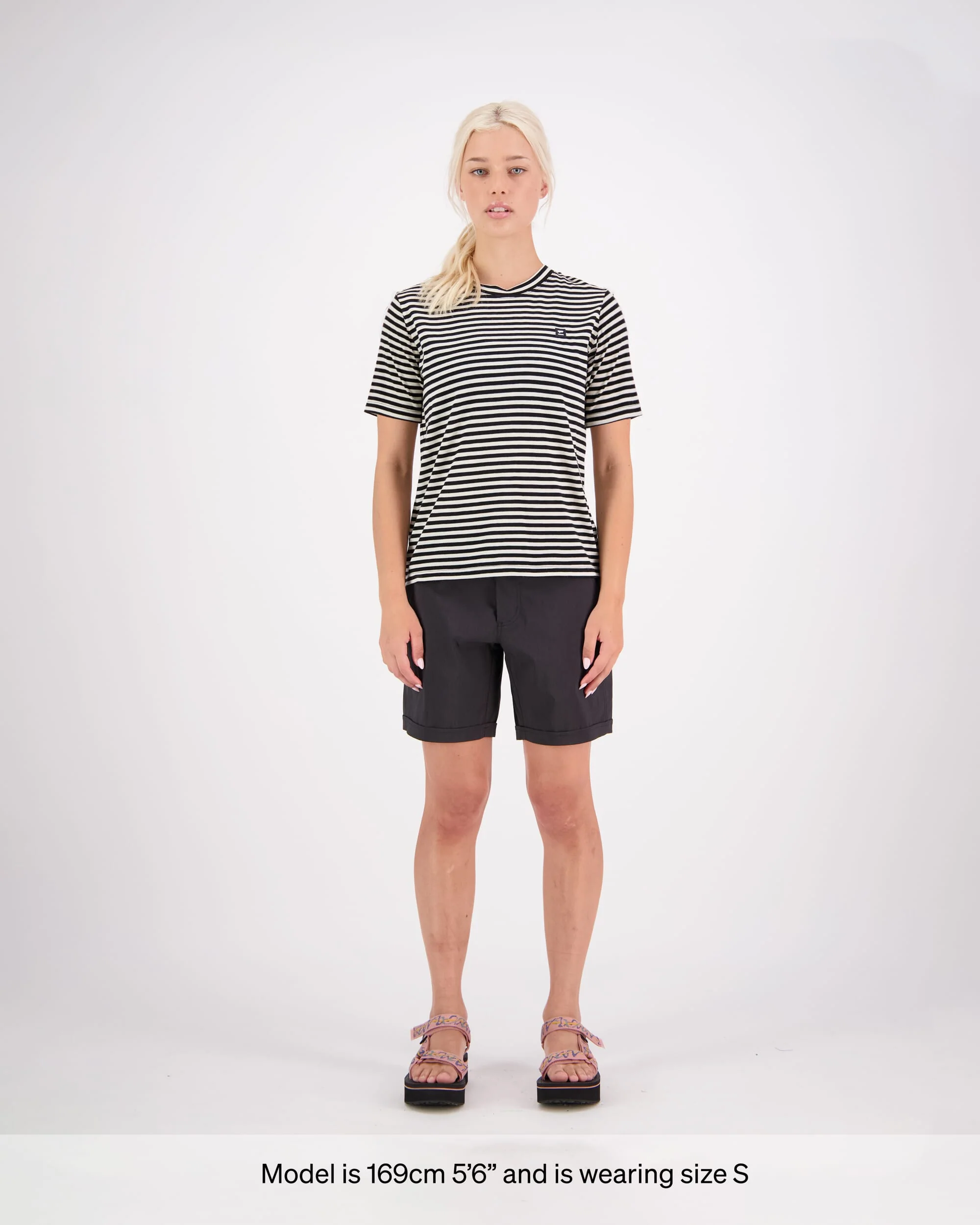 Icon Merino T-Shirt - Stripe | Women's T-Shirt - Image 3