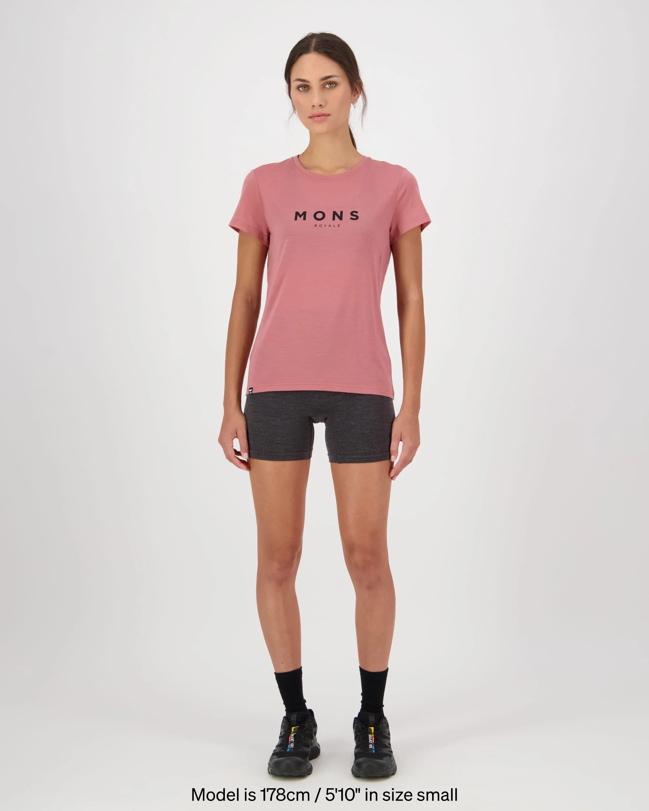 Icon Merino Classic T-Shirt - Canyon Rose | Women's T-Shirt - Image 3