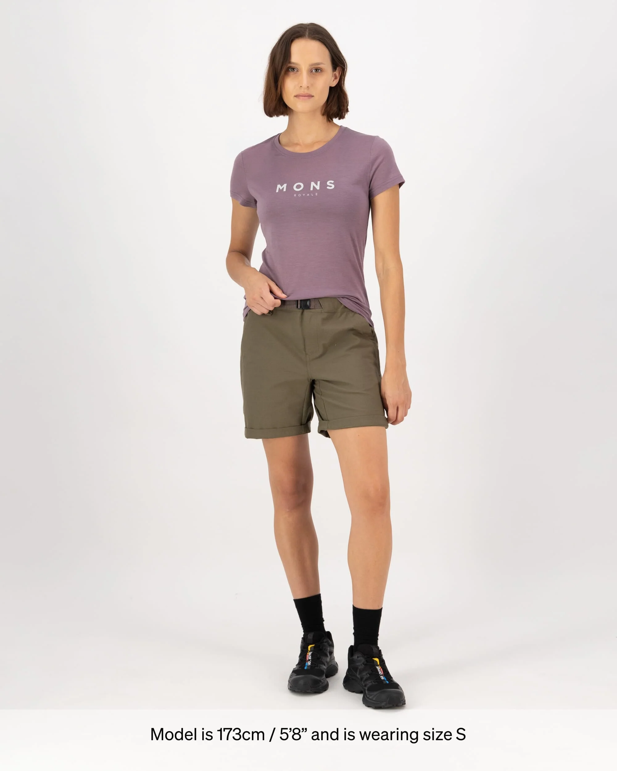Icon Merino Classic T-Shirt - Mauve - Image 4