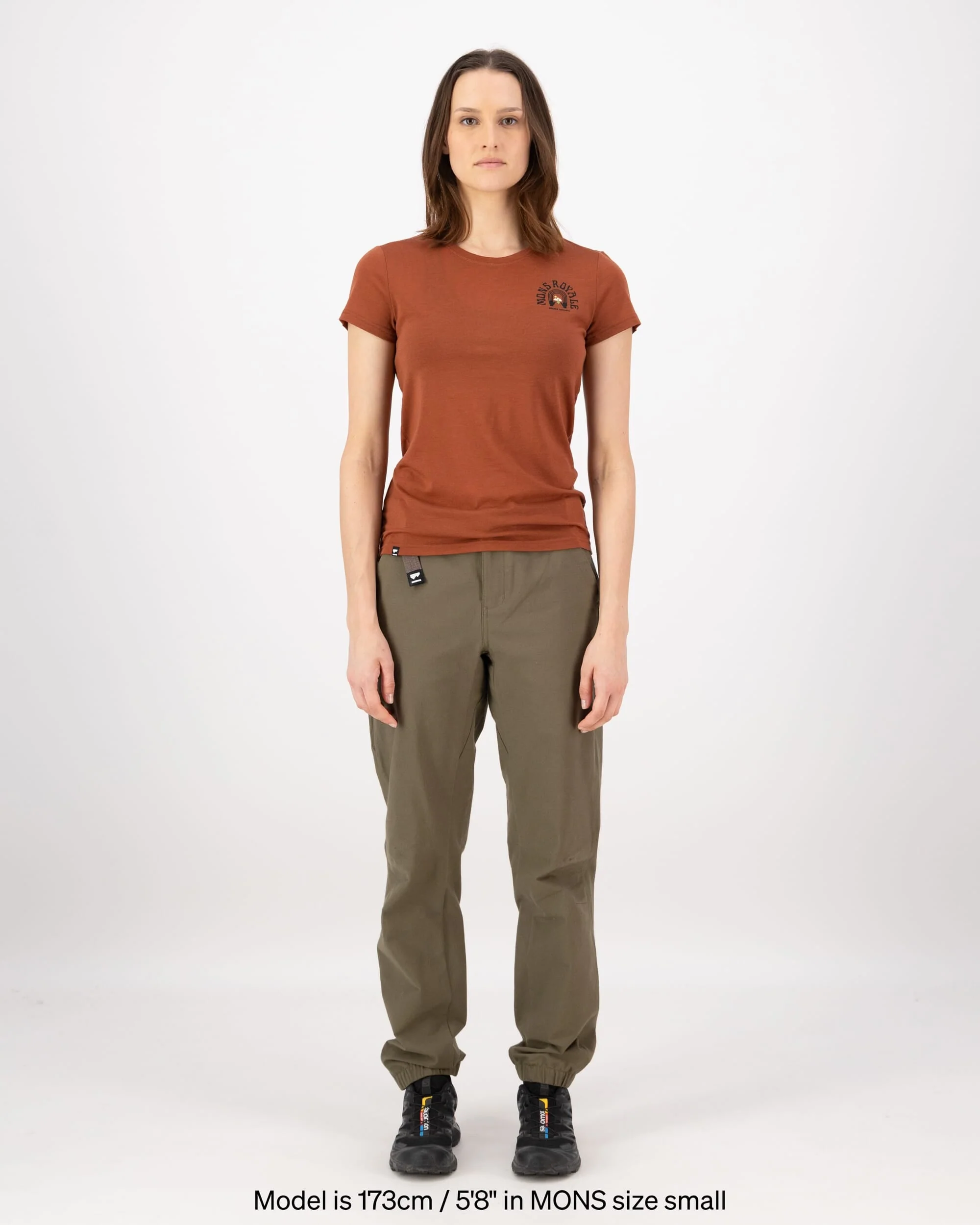 Icon Merino Classic T-Shirt - Sienna | Women's T-Shirt - Image 3