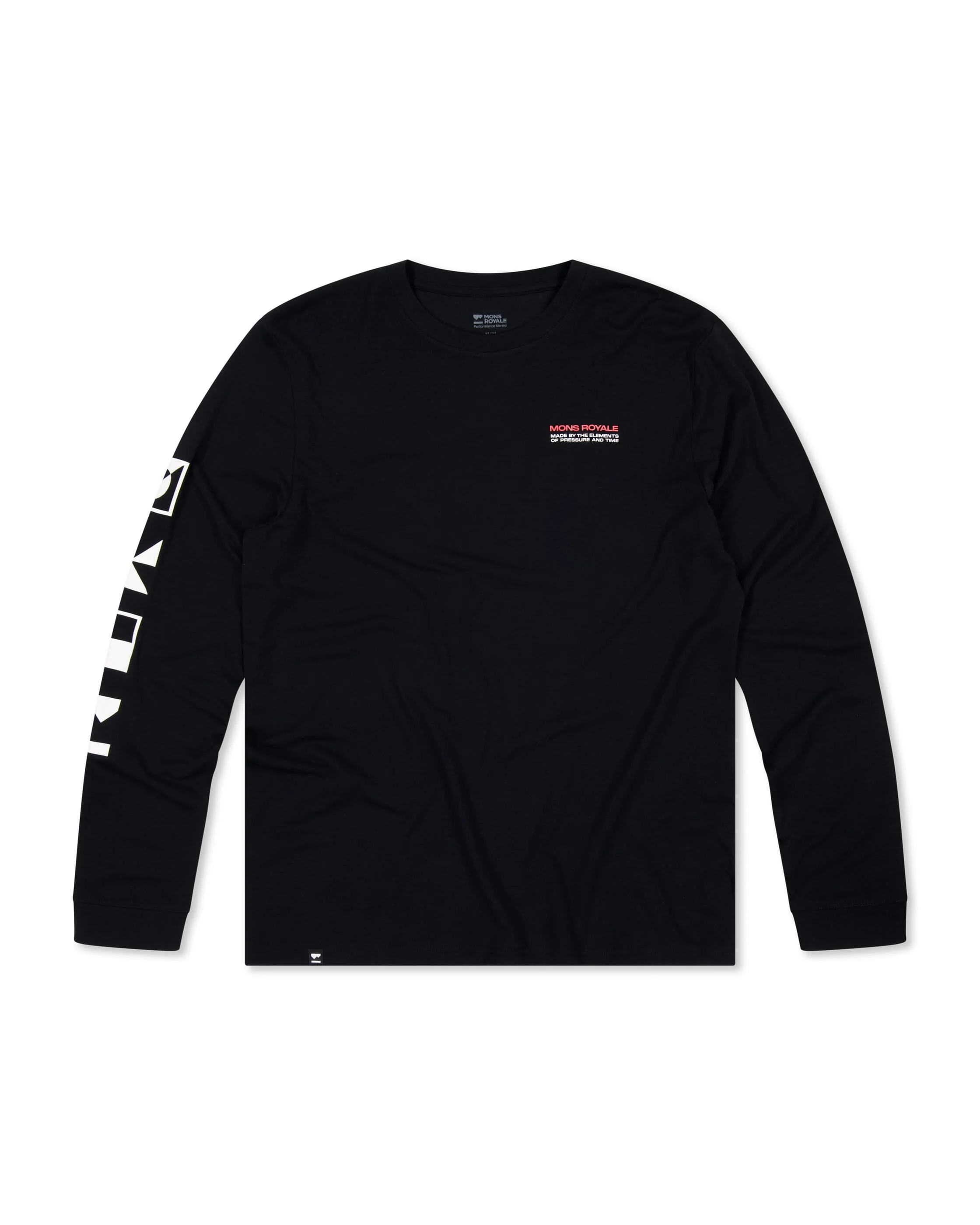 Icon Merino Long Sleeve - Black | Men's Long Sleeve Top - Image 5