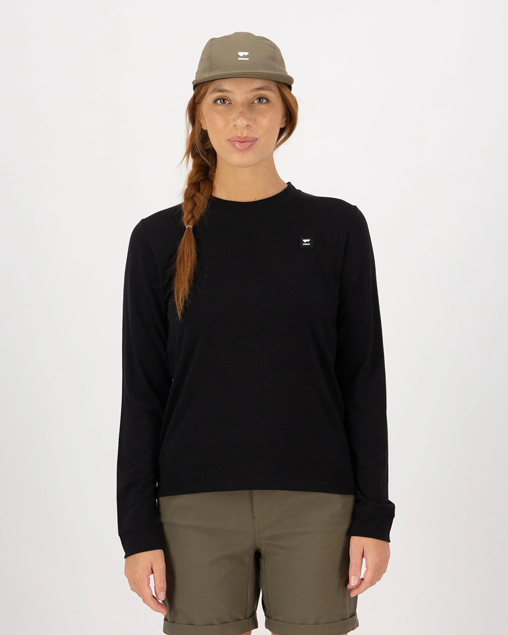 Icon Merino Long Sleeve - Black | Women's Long Sleeve Top