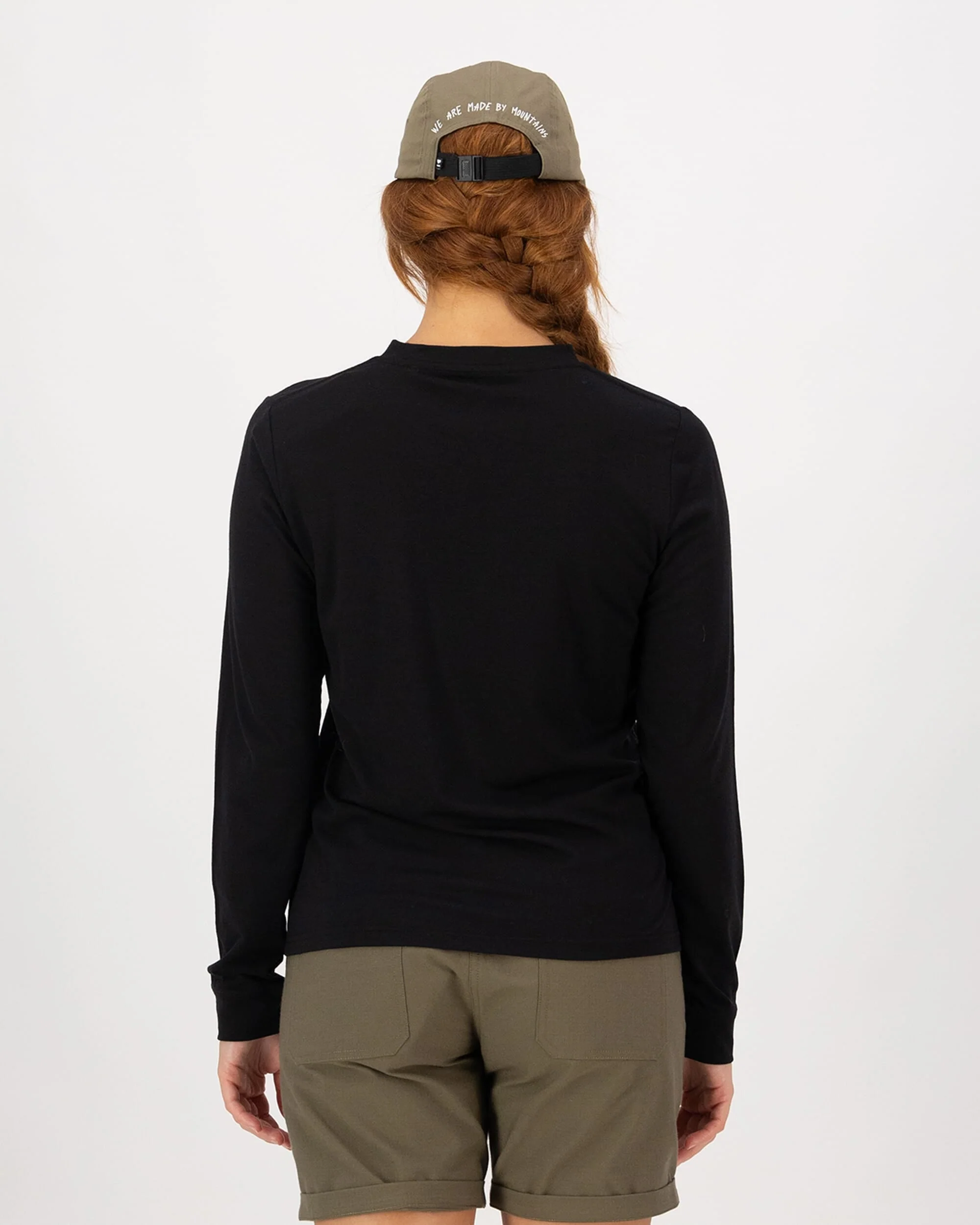 Icon Merino Long Sleeve - Black | Women's Long Sleeve Top - Image 2