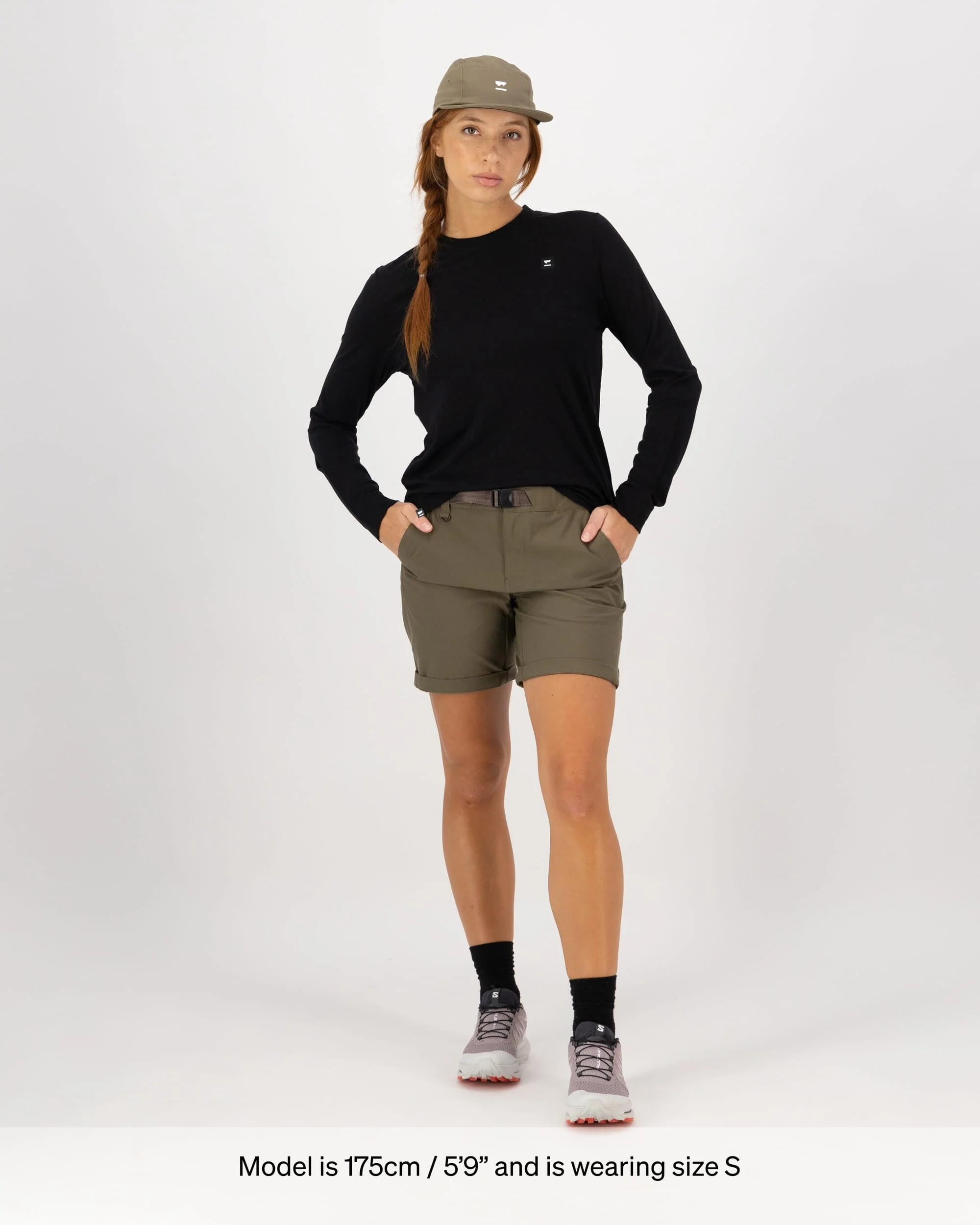 Icon Merino Long Sleeve - Black | Women's Long Sleeve Top - Image 3